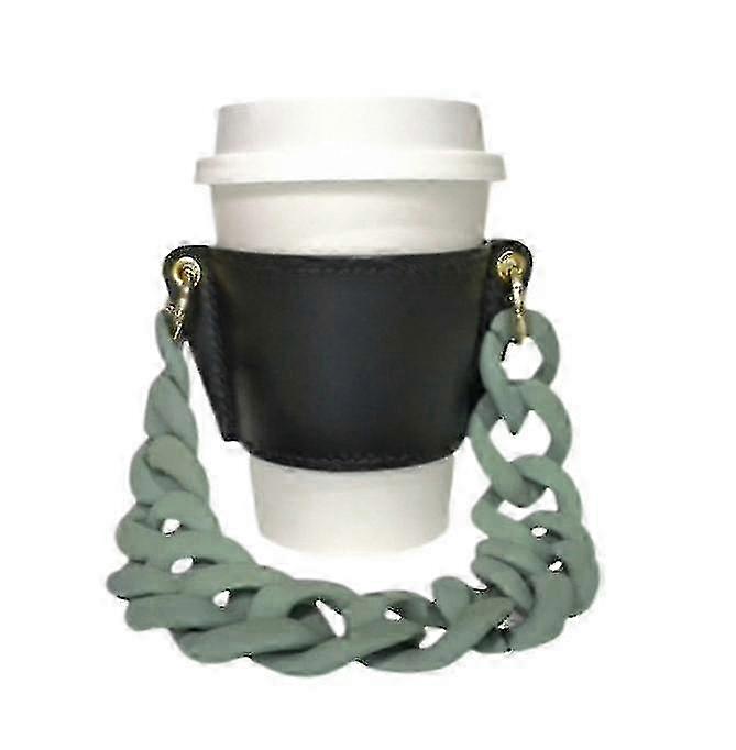 High Quality Coffee Cup Sleeve with Leather Holder