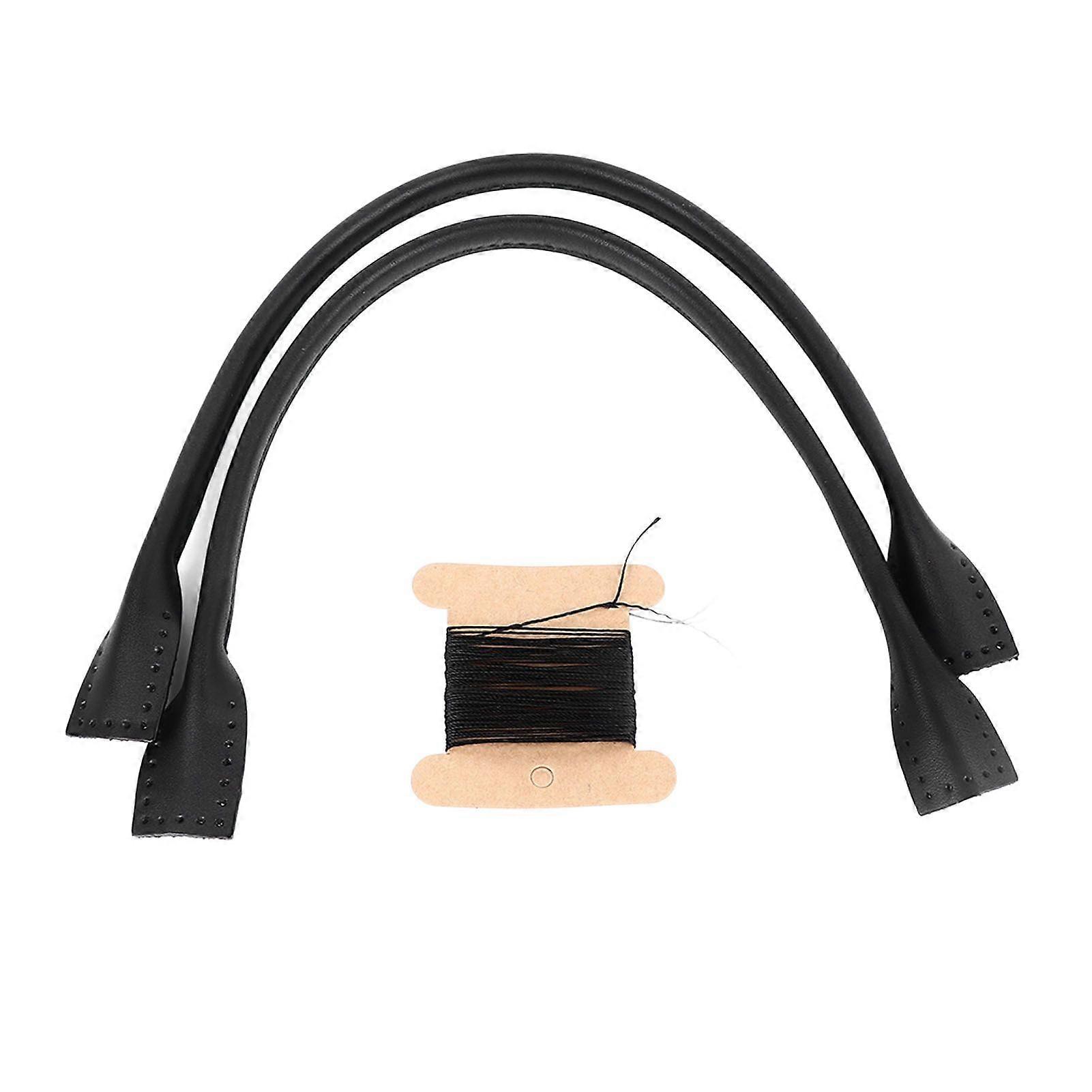 2025 Latest Model 1 Pair Leather Bag Handles DIY Handcraft Sew On Ear Shape