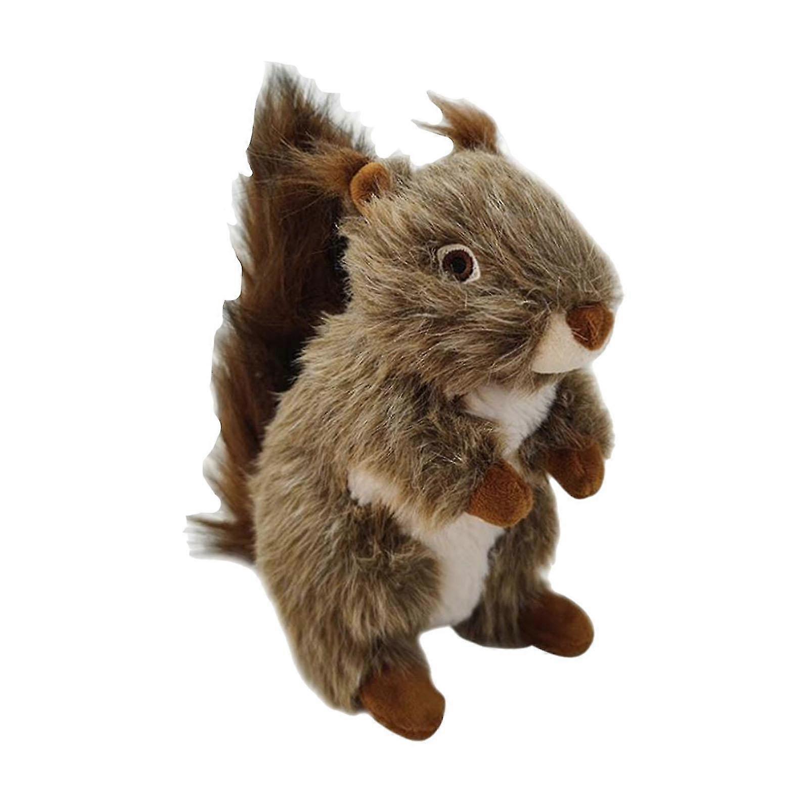Squeaky Plush Toy for Pets, Ideal for Medium Dogs and Cats, Adorable Squirrel Design for Playtime