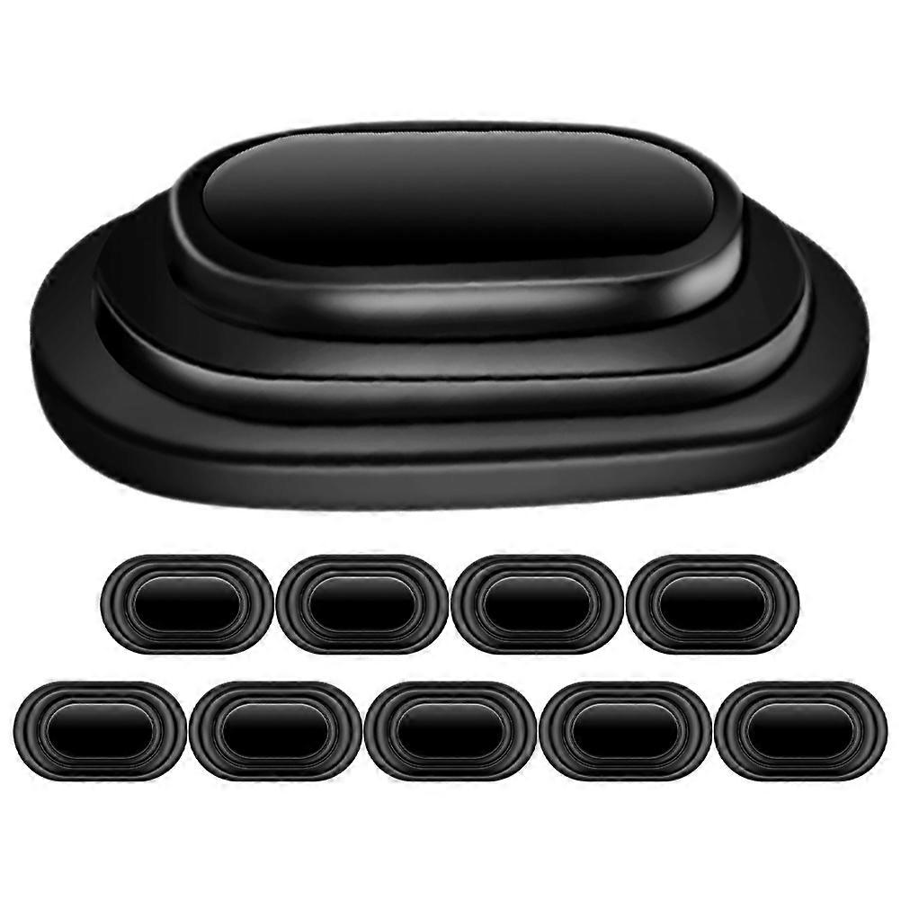 Universal Door Latch Guard Car Door Shock Absorber Pads Noise Reduction Black 3 60X2 70X1 00CM 20Pcs