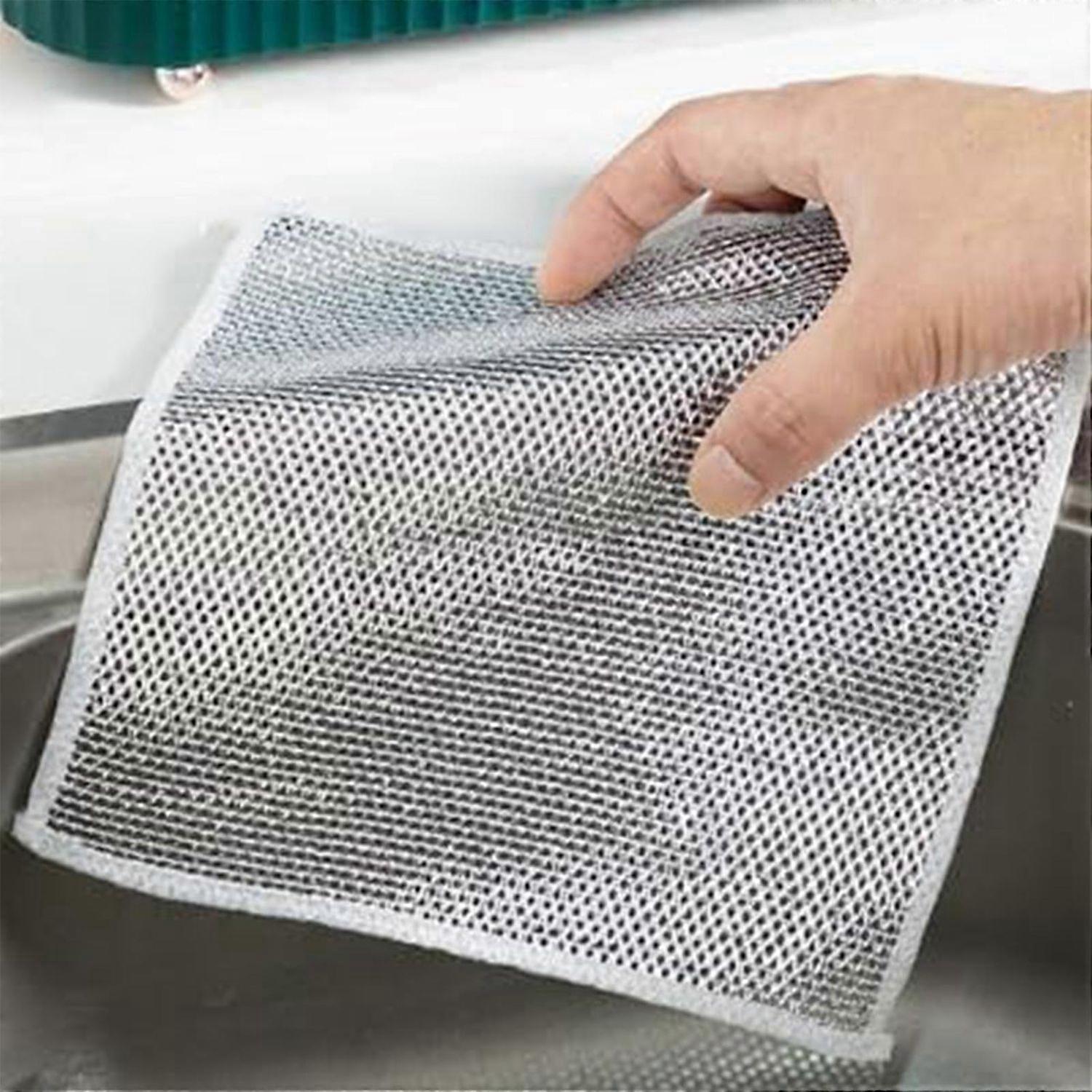 Multifunctional Non-scratch Wire Dishcloth, Wire Dishwashing Rags For Wet And Dry, Non-scratch Wire 