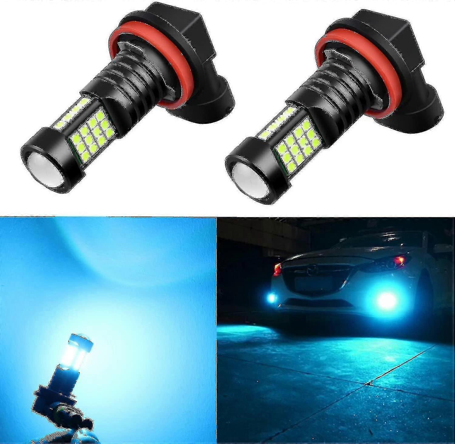 H11 Led Bulbs 8000k Ice 12v H8 H16 Fog Lights, Drl Replacement Fo