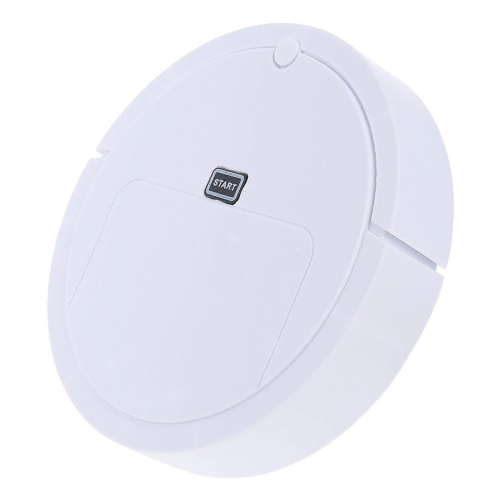 Simulation Cleaning Robot ABS White Low Robot for Decor