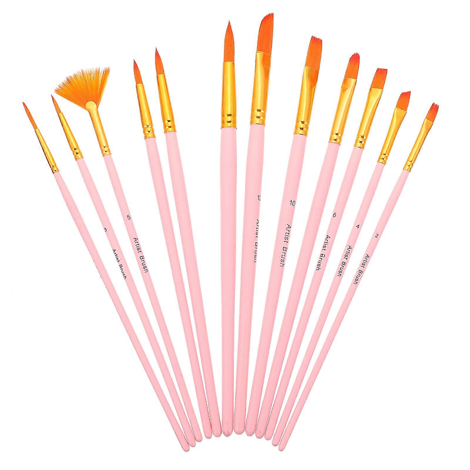 Here's a polished and professional product description based on your input:
**12pcs Nylon Paint Brush Set – Professional Watercolor & Acrylic