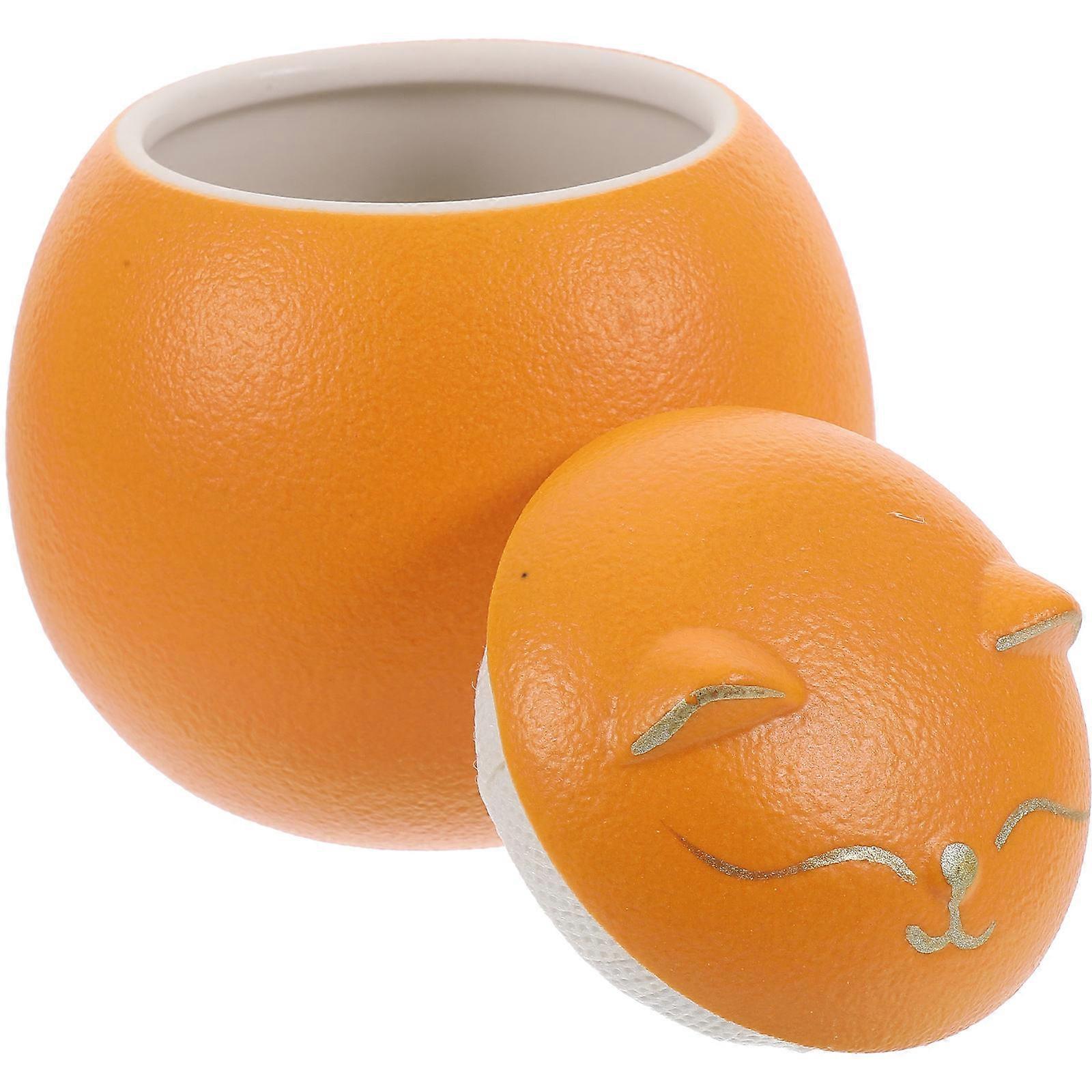 Ceramic Storage Container Tea Leaf Storage Jar Simple Design For Housewarming present 1Pack
