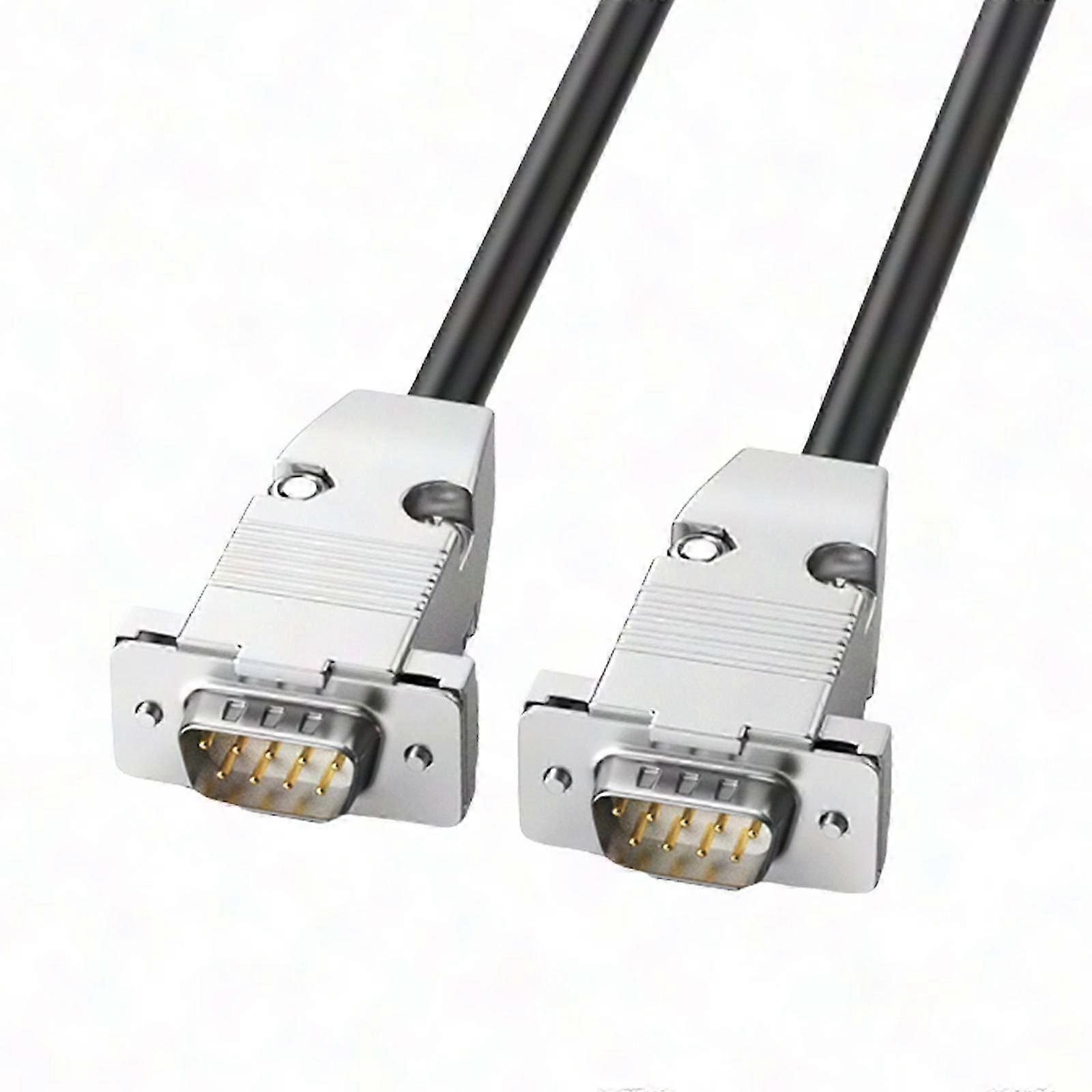 Kullattu Db9 sarja 28Awg uros naaras 9-nastainen Rs232-datakaapeli