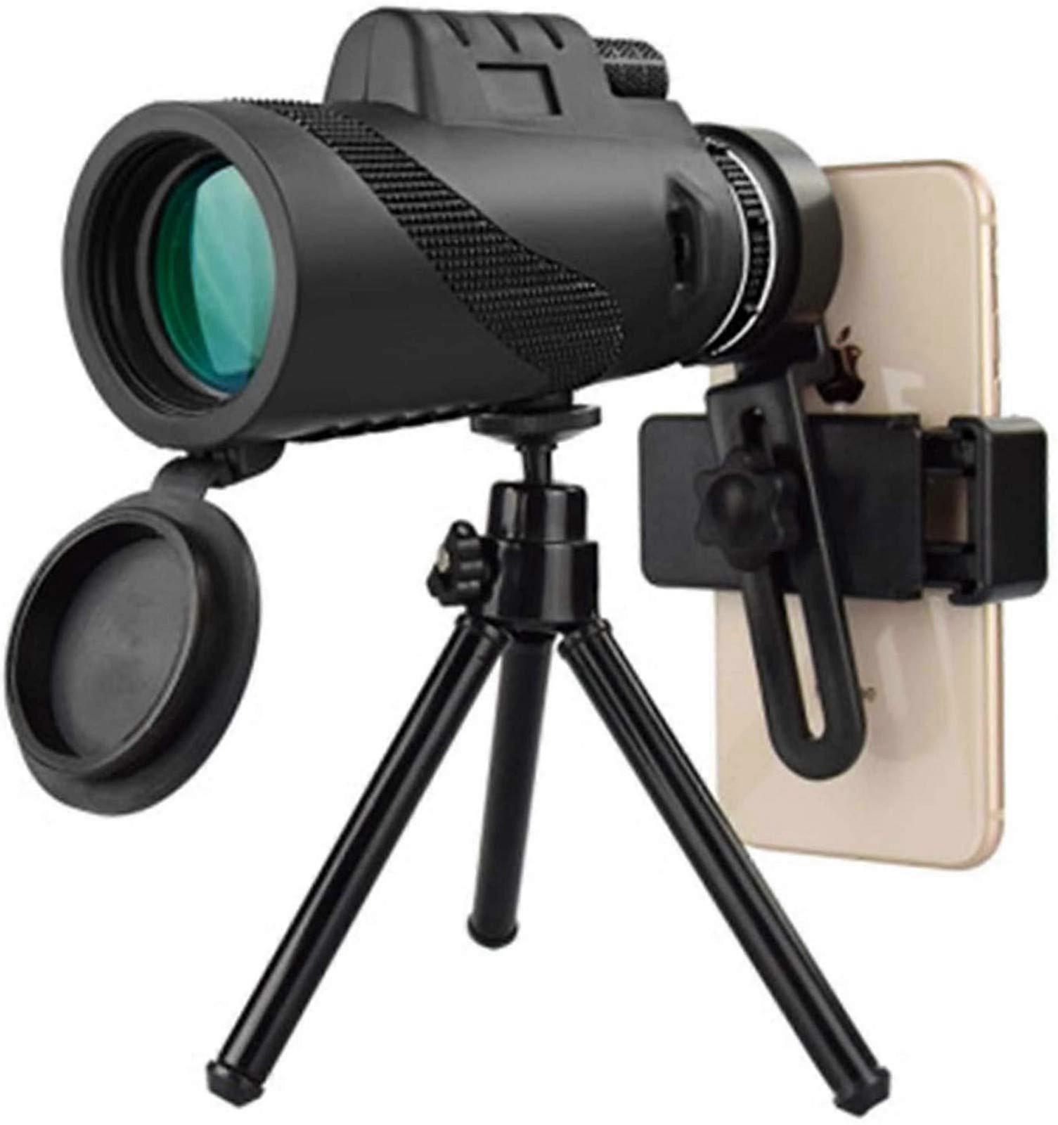 Monocular Telescope, 40x60 Definition Monocular, Compact Waterproof with Smartphone Mount