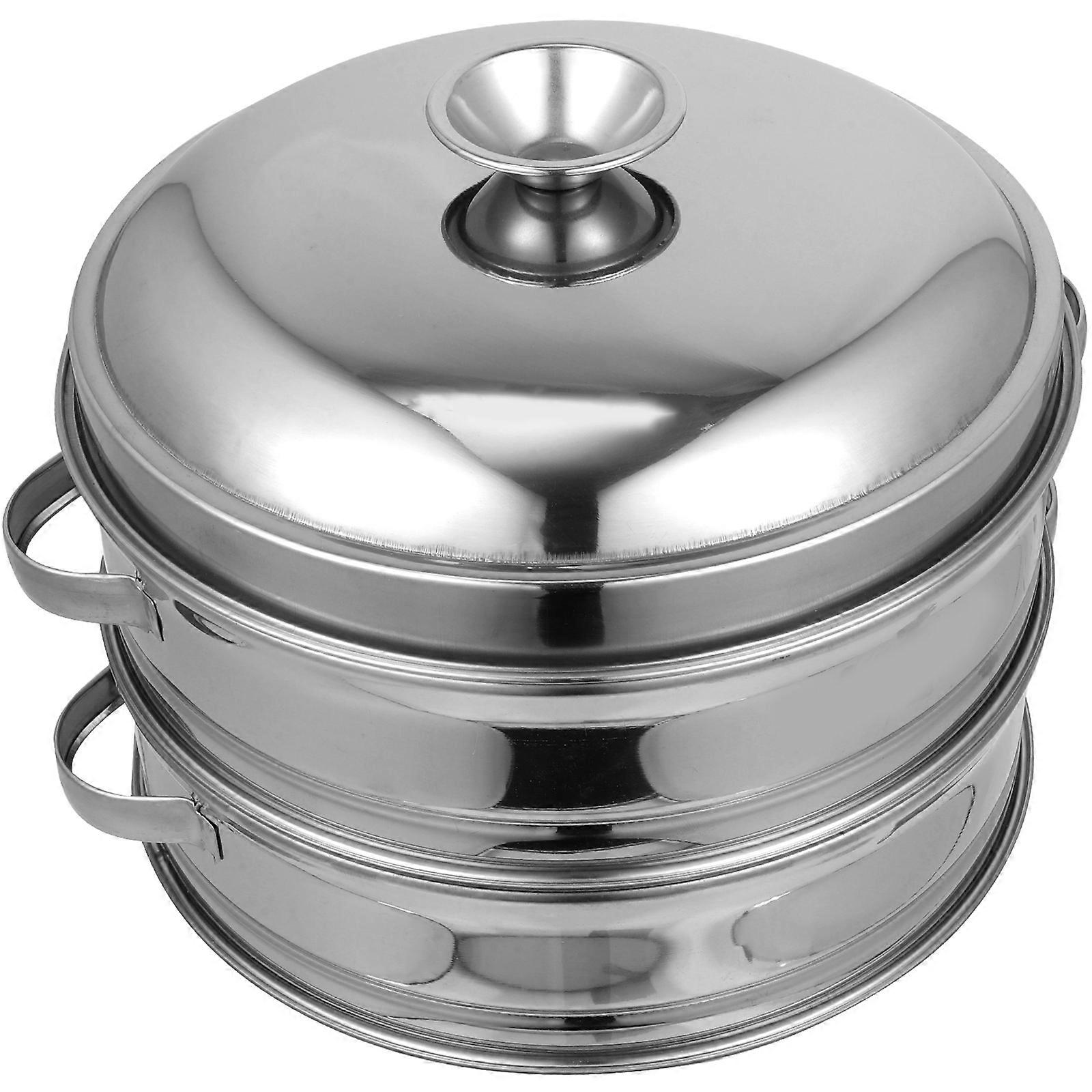 Dumpling Steamer Basket with Lid, Stackable High Temp Resistant Cooking Pot for Home, Canteens, and Restaurants