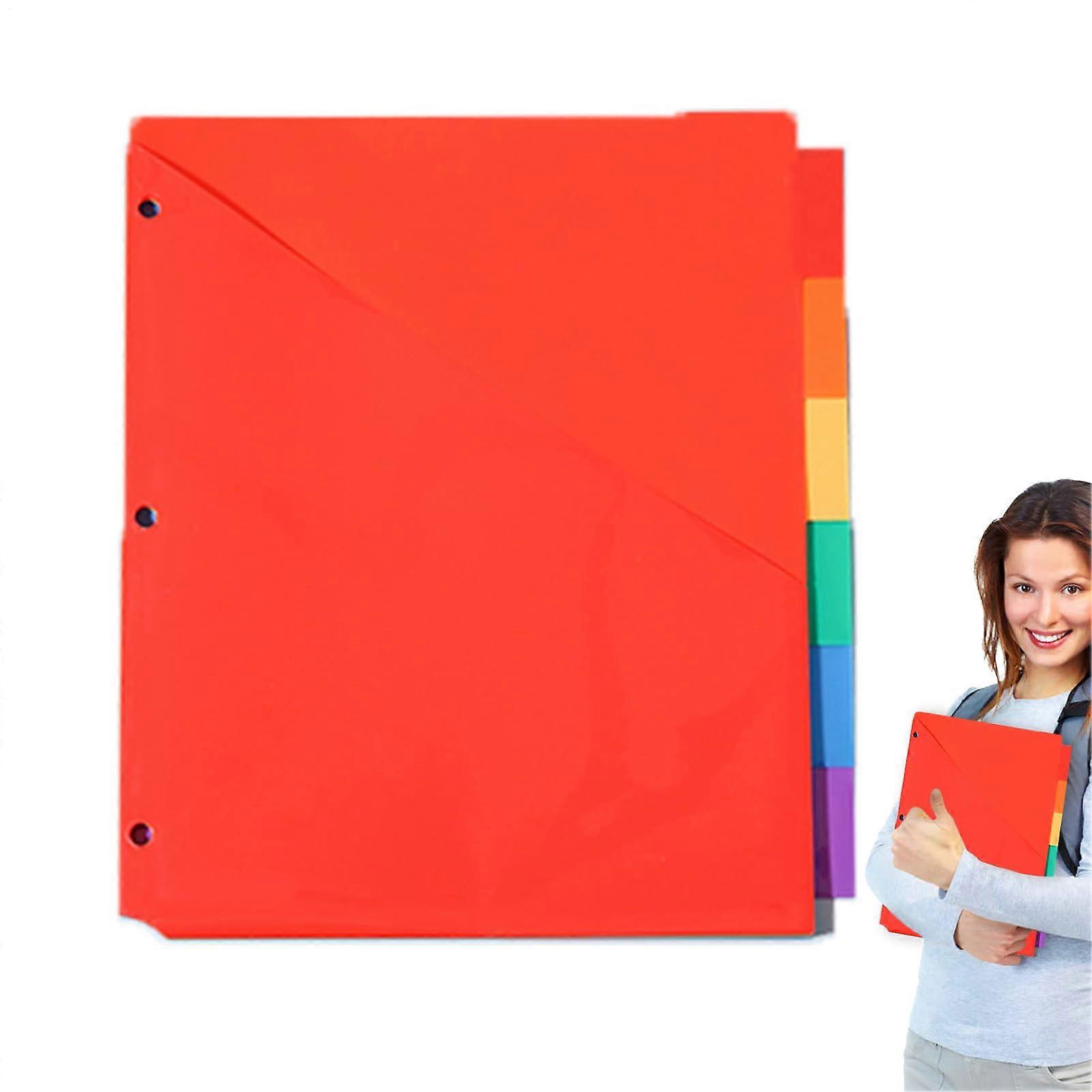 Dividers for 3 Ring Binder, Colorful Index Tabs, Thick Section Dividers for Organization, Ideal for School and Office Use