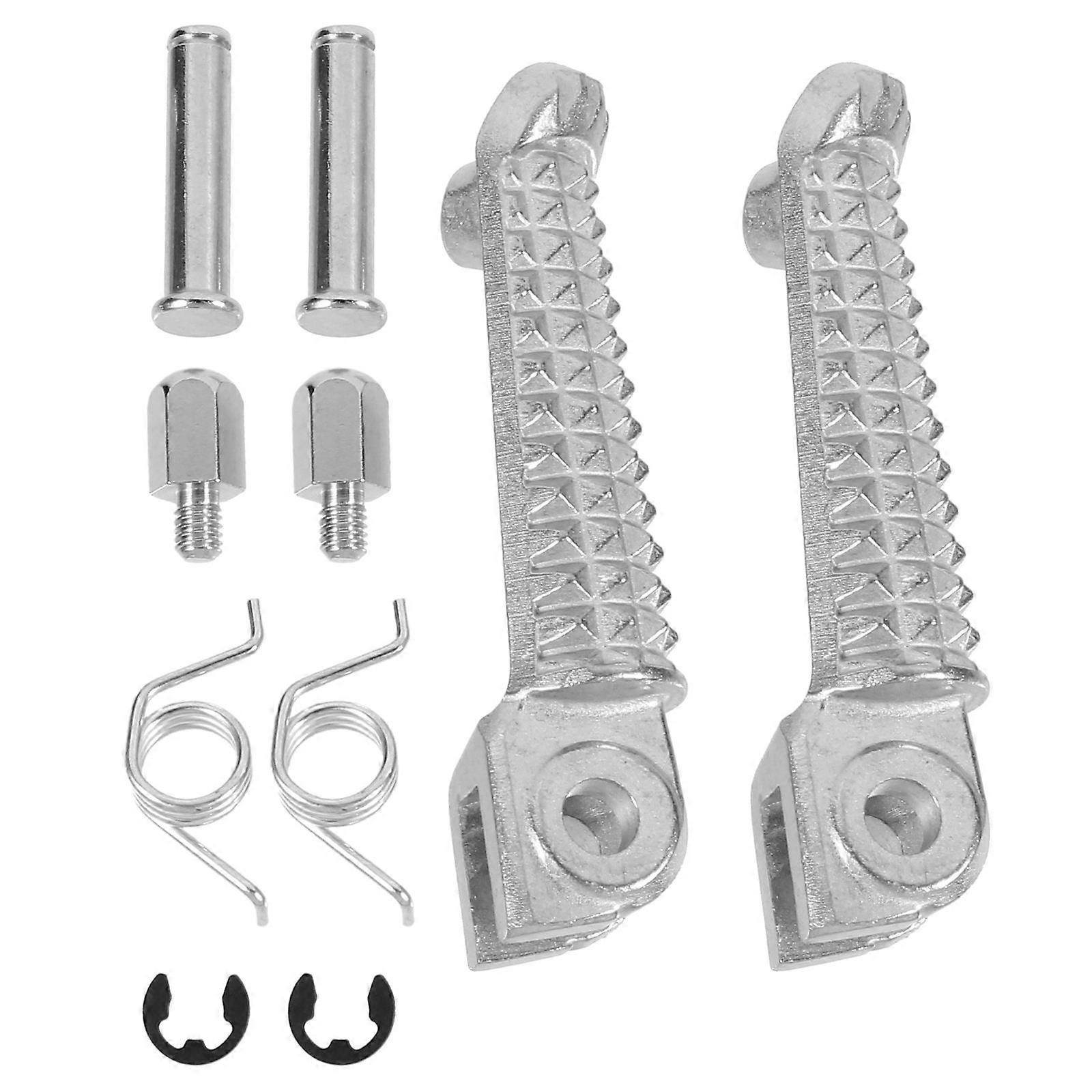 Motorcycle Foot Pegs Durable Front Footrests Lightweight Design Enhanced Stability Quality Material Long Term Use