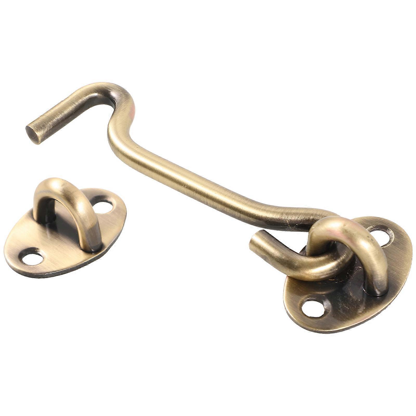 1 Set Hook and Eye Latch with Mounting Screws for Doors Gates and Barns