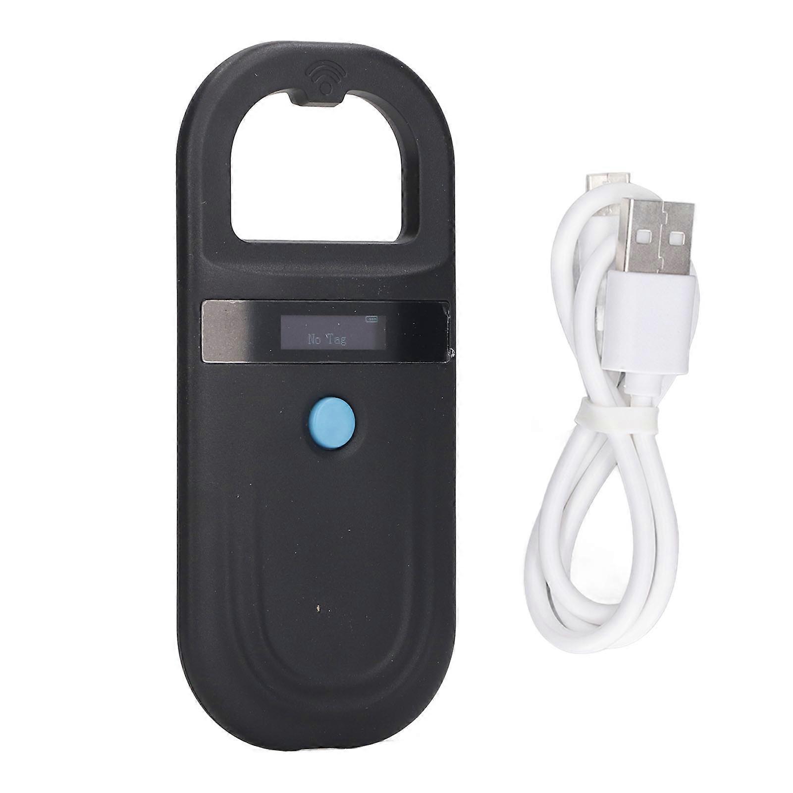 134.2Khz Microchip Reader with Bluetooth 0.91 Inch Screen Animal Pet Chip ID Scanner Built in Battery