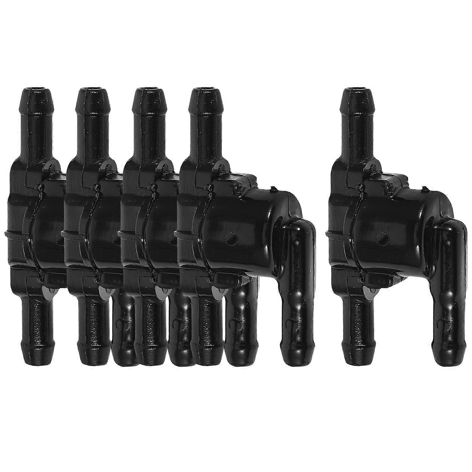 Universal Black Windshield Wiper Check Valve Pack of 5 for Car Use PA66 Durable Material