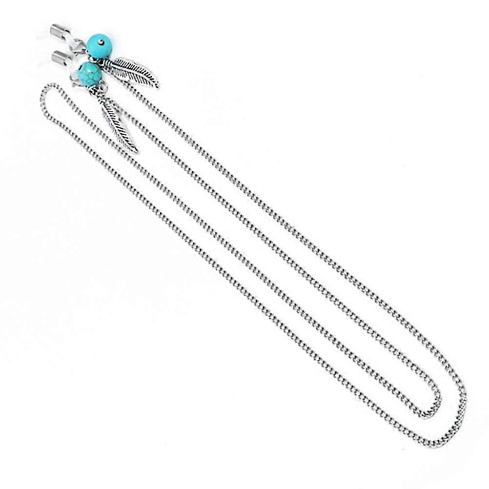 Eyeglasses Holder Strap Cord Glasses Neck Strap Ideal For Reading 79cm X 1cm X 0.4cm Silver 1Pack