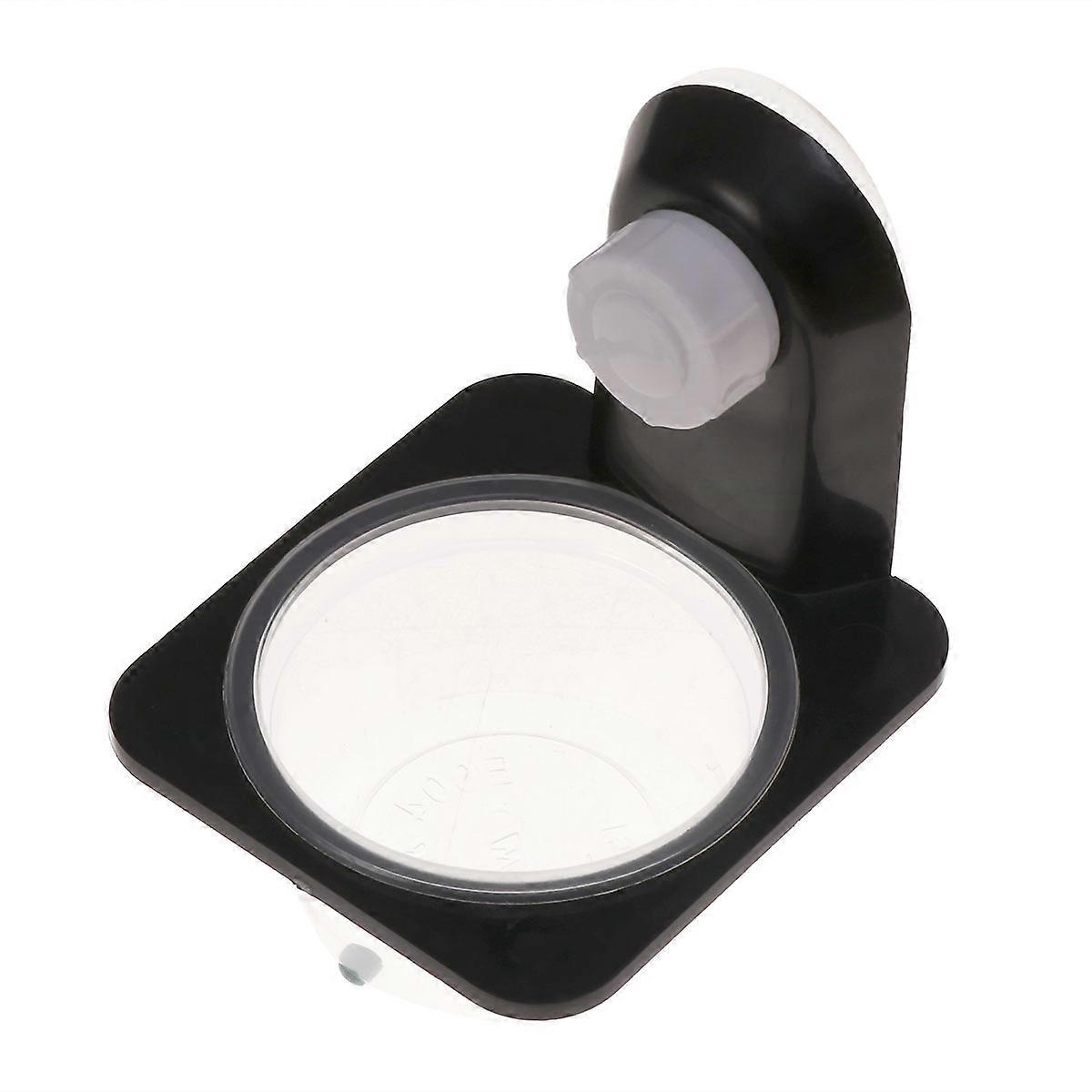 3pcs Reptile Food Water Dish Feeding Bowl Food Dish for Tortoise Reptile Lizard (Single Case Suction Cup Style, Black)