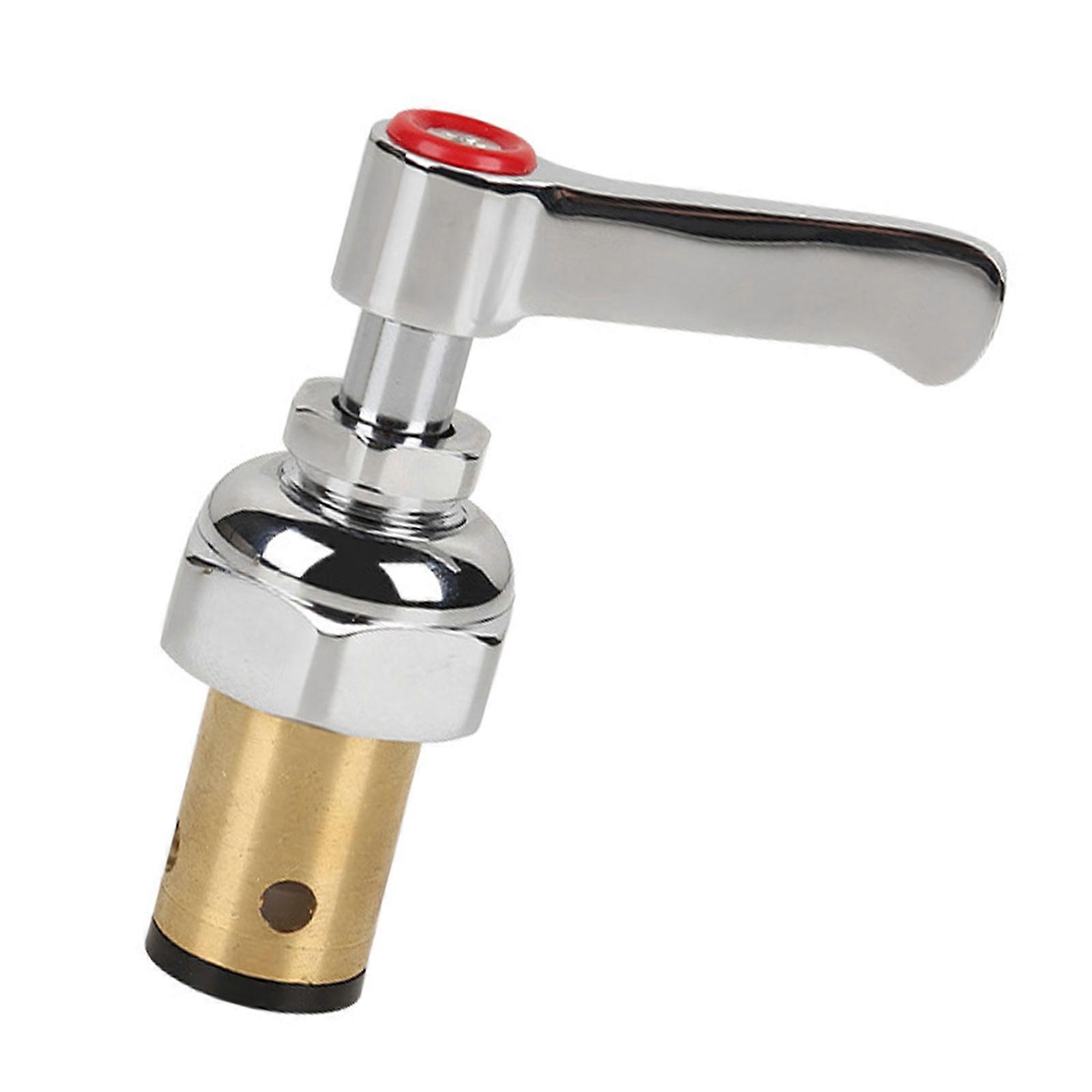 easy installs Cold Water Valves with Indicates Cold Faucet Stem Replacement Simple Installs for Kitchen Bathroom Faucets Red