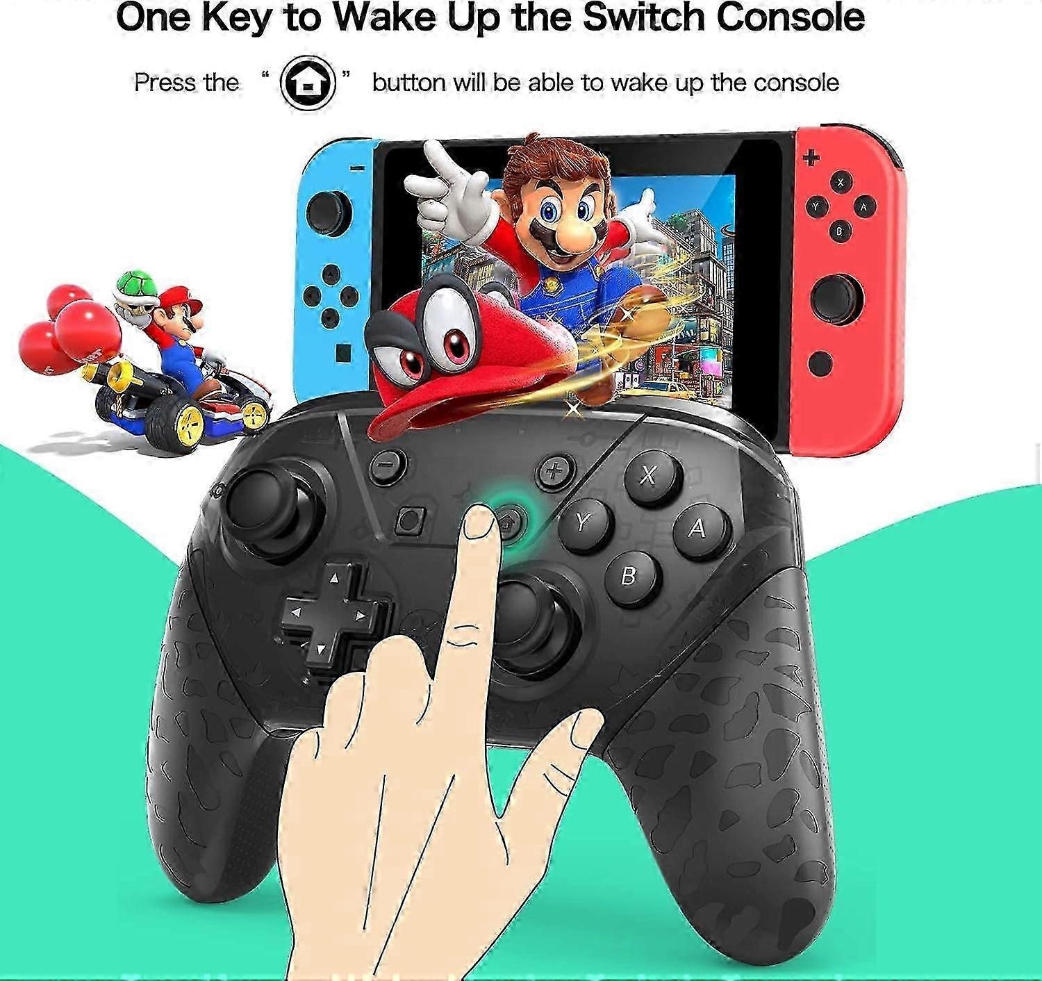 Wireless Pro Controller Gamepad Compatible with Switch Suppo. Gaming accessory.