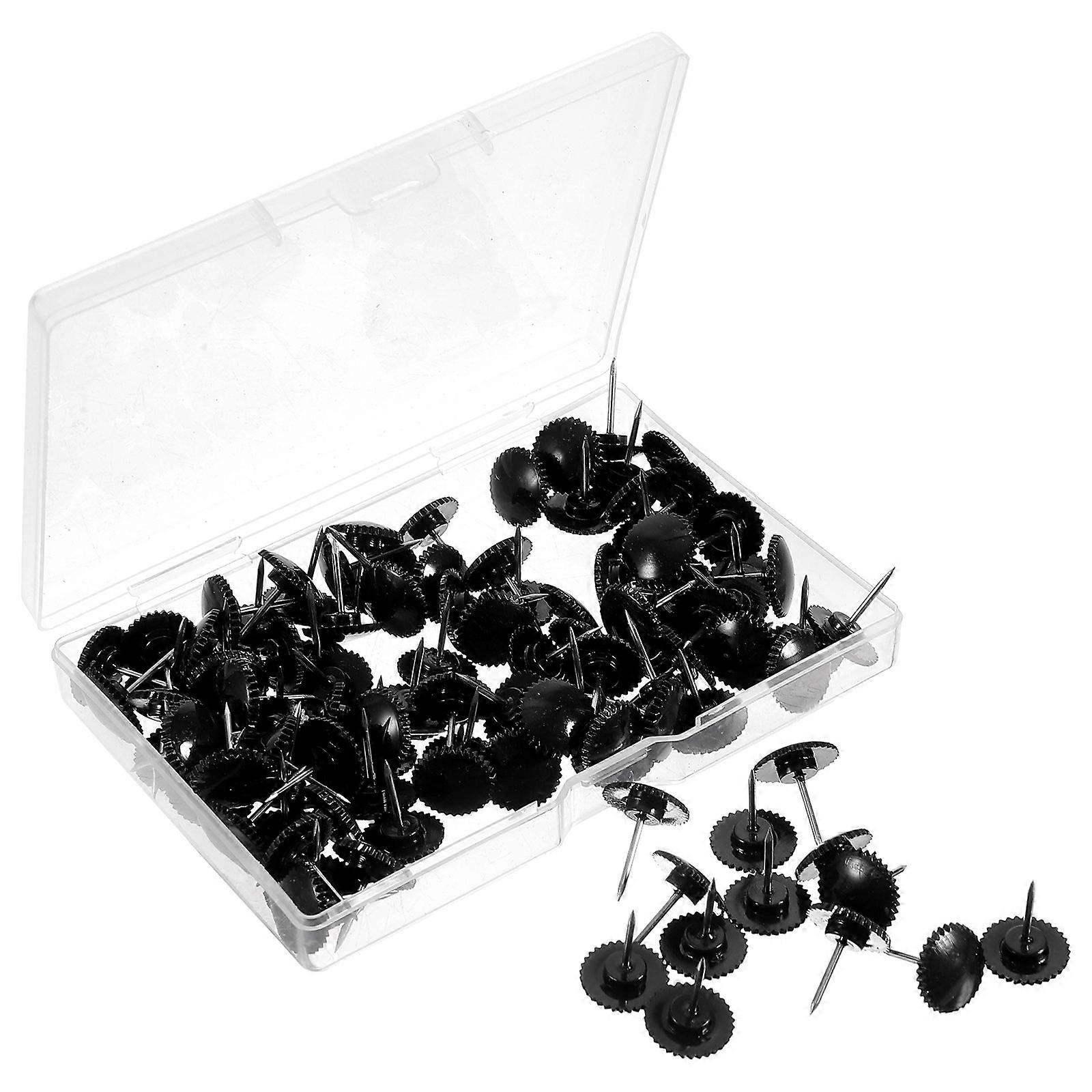 100pcs Delicate Pushpins Multi-function Thumb Tacks Convenient Thumbtacks Photo Wall Decoration