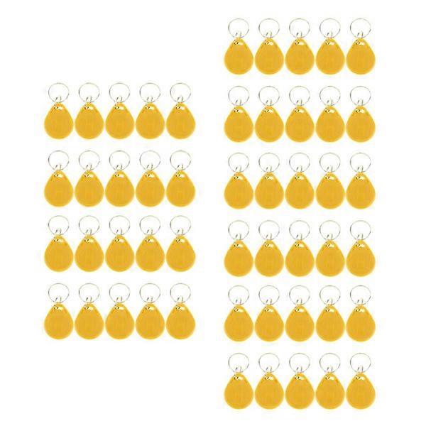 50pcs 125KHZ RFID Proximity ID Card Tokens Tags Keyfob Access System Yellow