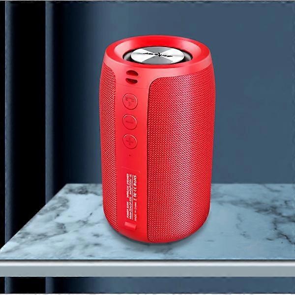 Wireless Bluetooth speaker, outdoor portable small subwoofer speaker (red)