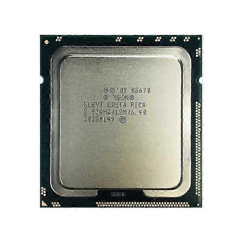 Processeur Xeon X5670 2025 - Socket LGA1366, 6 cœurs, 12 threads, 2,93 GHz, 12 Mo de cache L3, TDP de 95 W.
