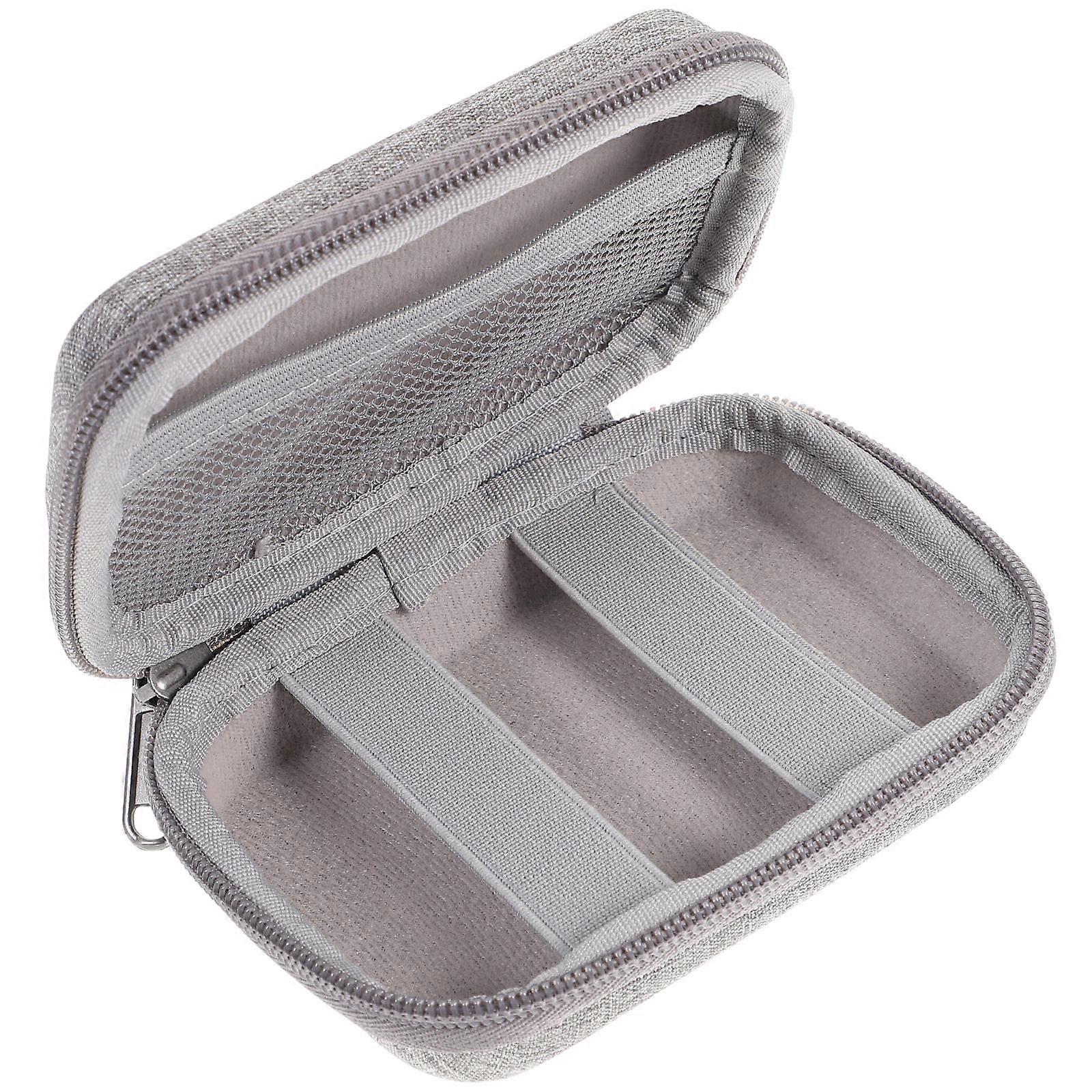 Travel Electronics Organiser Case Digital Packing Bag Daily Use Rectangular Shape Power Bank Storage Simple and Practical 4.9×3.6×1.6in 1Set