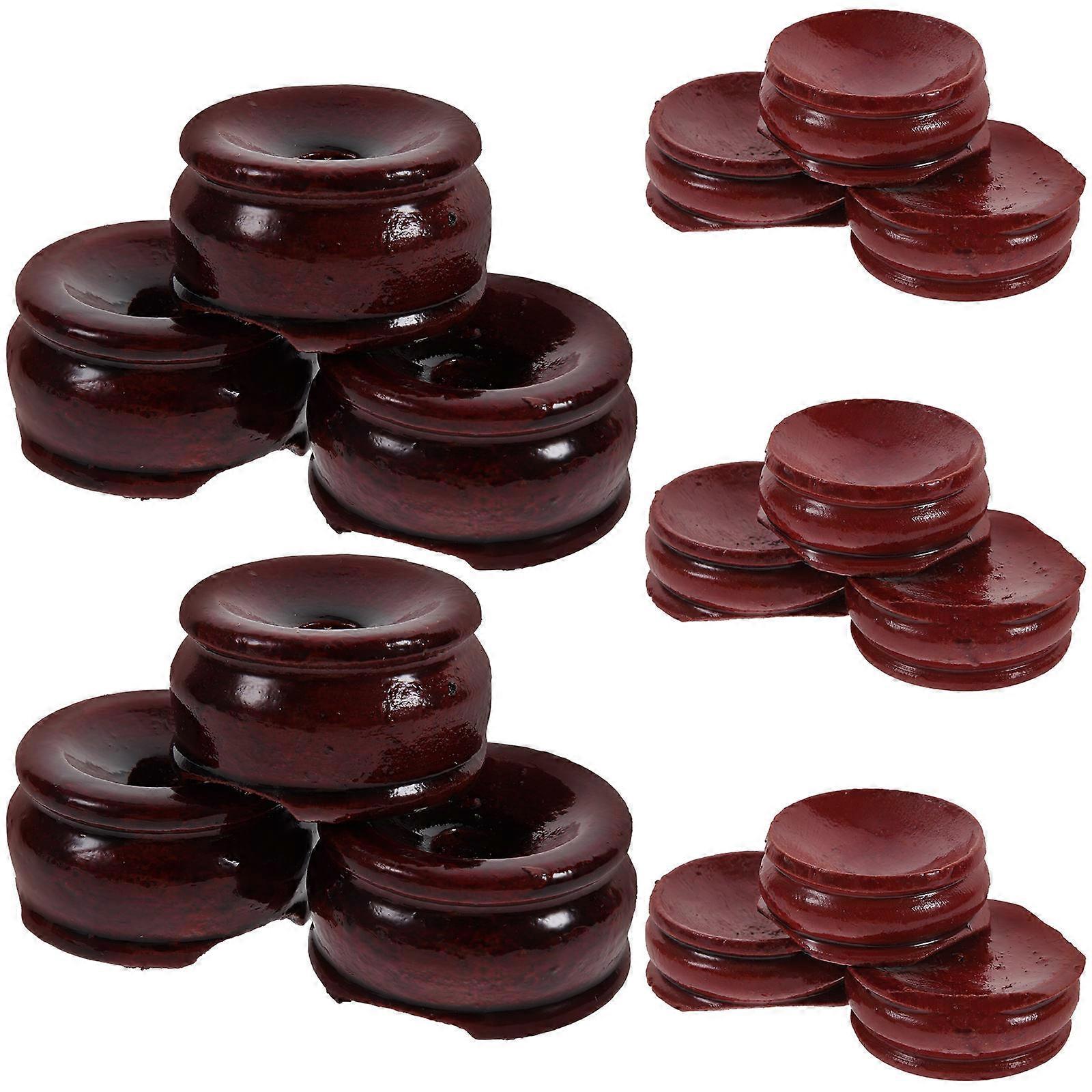 Wooden Crystal Ball Stand for Display Brown Color Stable Base Suitable for Home Office 20pcs