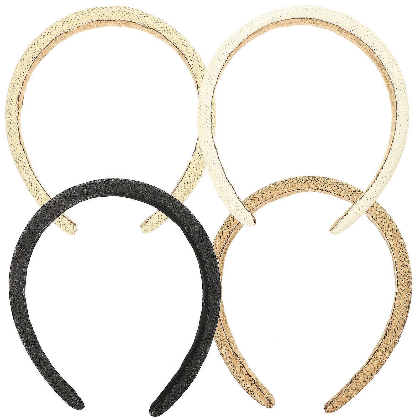 a refined and professional product description based on your input:
**4pcs Hand Woven Hairbands – Elegant Vintage Hair Ornaments for Weddings,