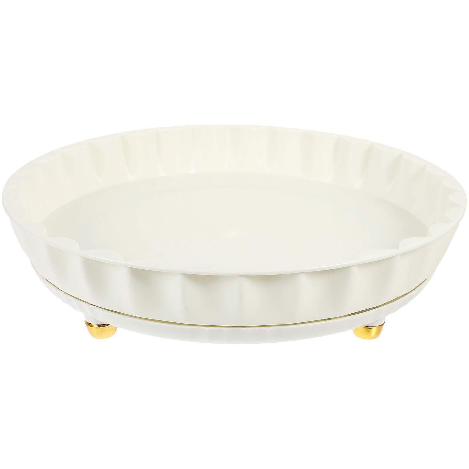 White Rotating Organizer for Home Made of Lightweight and Multipurpose 7.5 x 3.5 inches