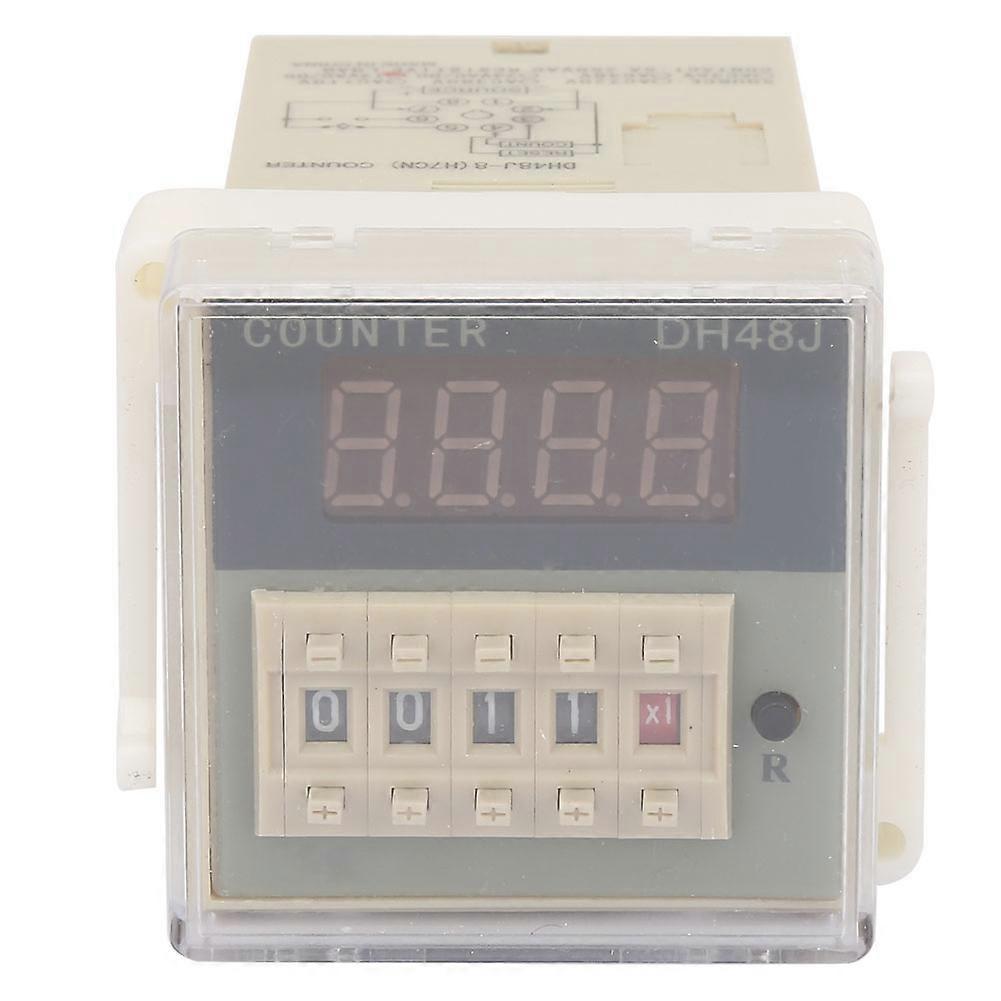 O111ROM DH48J-8 LCD Digital Electronic Counter 8 Pins Delay Time Relay 0-999900(12VAC/DC)