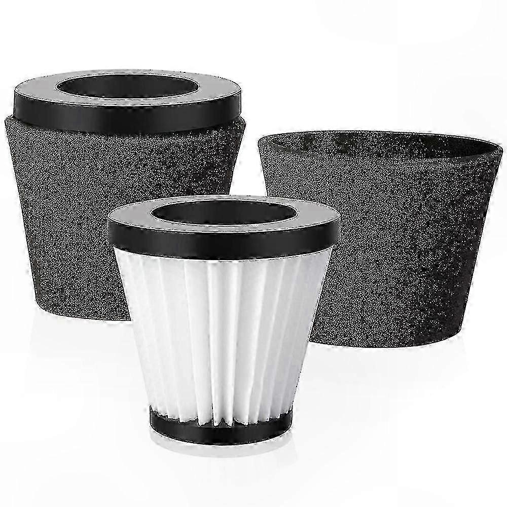 Replacement Vacuum Filters for Handheld Cleaners, 4-Pack F117-Compatible