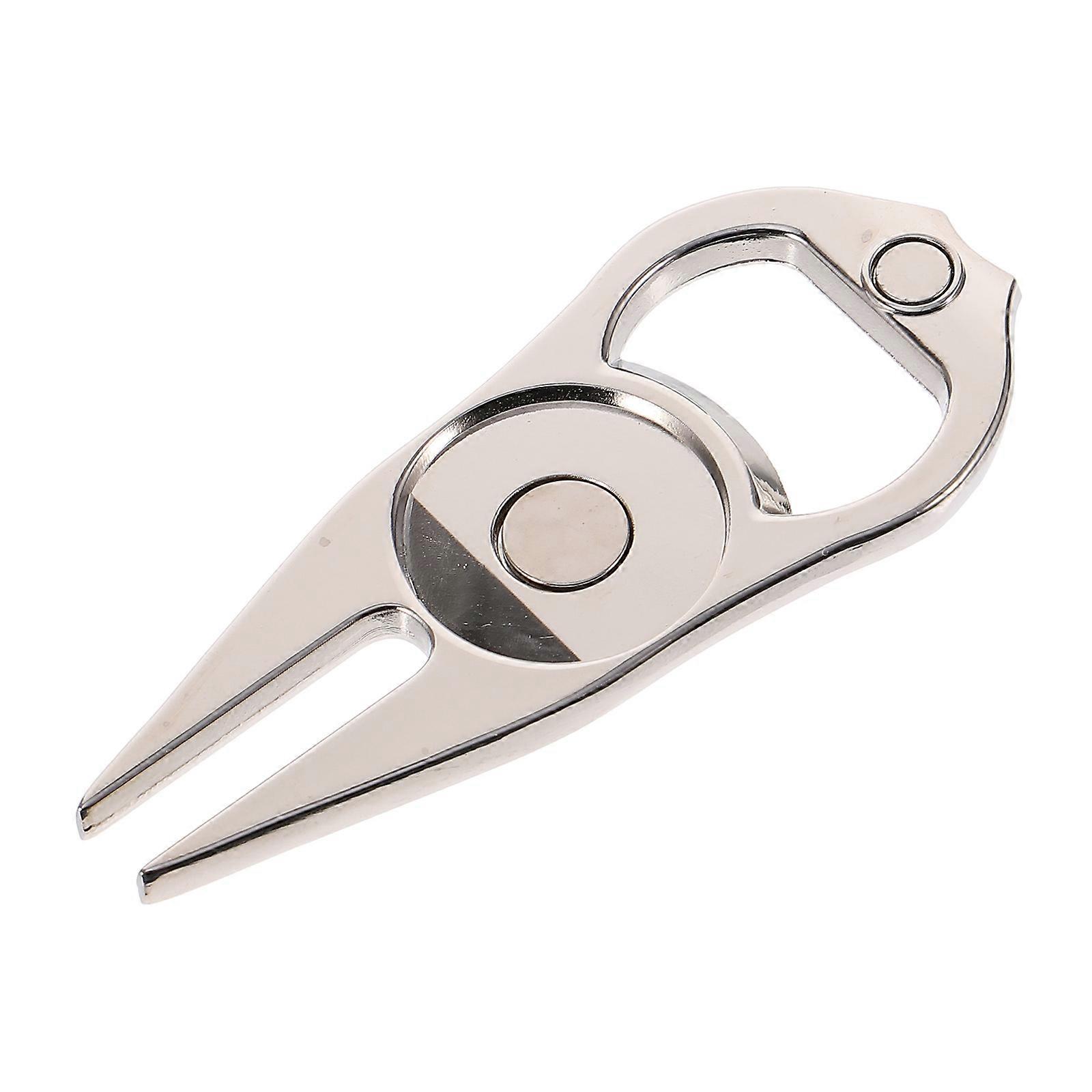Golf Divot Repair Tool 1Pack For Men And Women On Golf Course Featuring Rust Prevention And Fork Shape Design