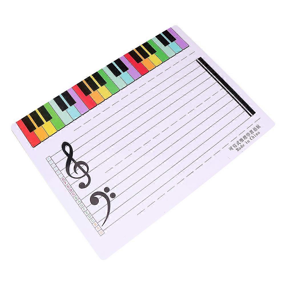 Erasable Music Staff Plastic Board for Teaching and Exercises Score Card