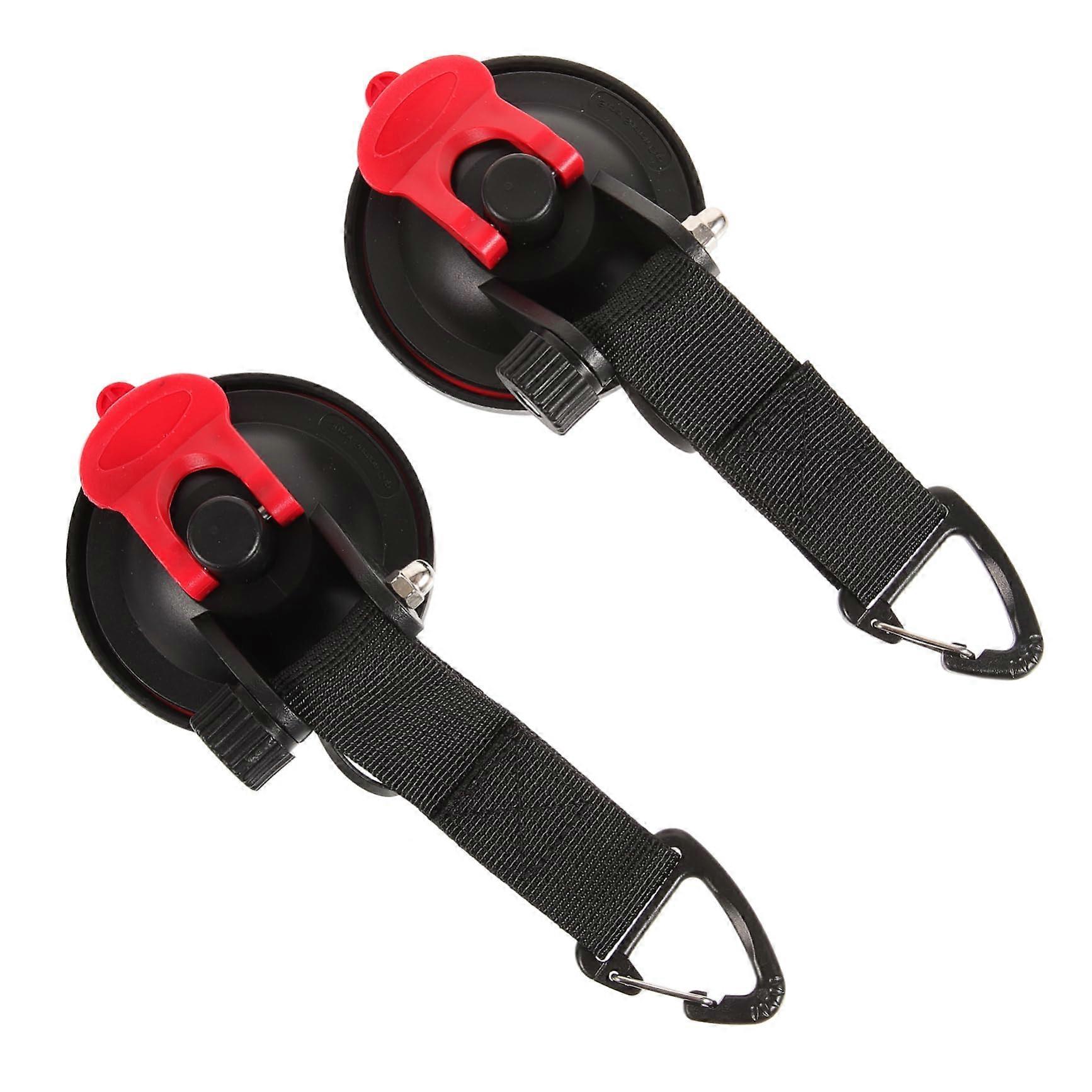 2-Piece Suction Cup Hooks For Auto And RV Camping Climbing Hooks With Strong Vacuum For Windows And Outdoor Use