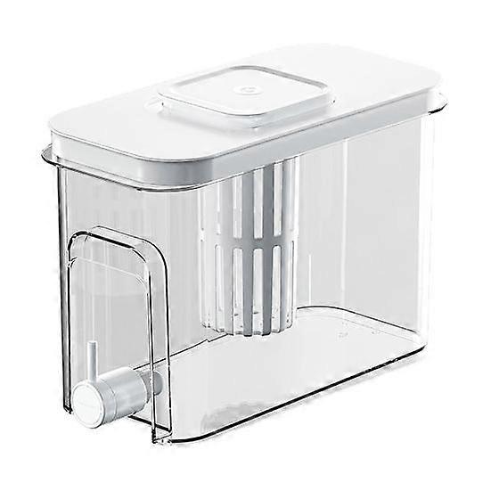 4L Drink Dispenser with Faucet Gallon Water Container for Fridge Ice Tea Pitcher Easy Fill Beverage Dispenser