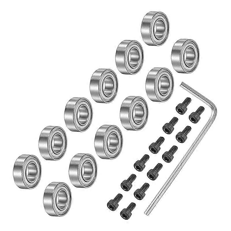 Ball bearing for woodworking cutter 12 pcs. Bearing Accessory Kit Heavy Duty Ball Bearings Bearing Shaft