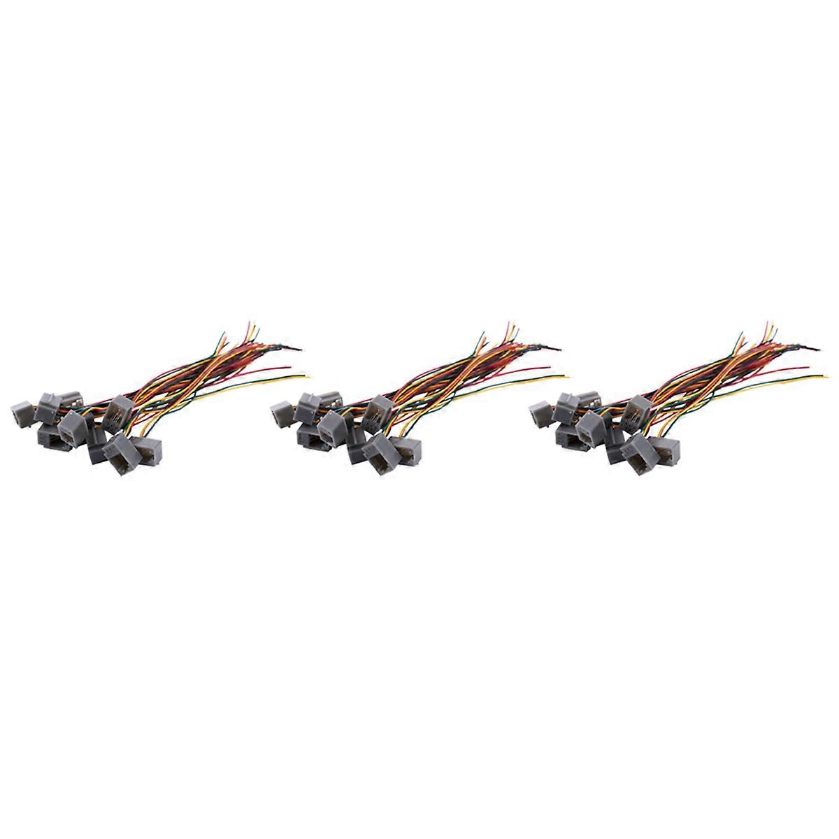 30 Pcs 616E 4P4C RJ9 Female Telephone Connector Adapter W 4 Wires 8cm