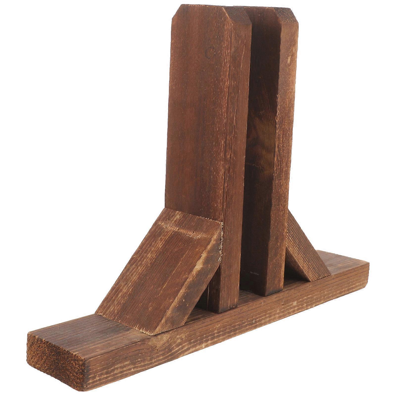 Wooden Screen Divider Stand Base for Indoor and Outdoor Use – Sturdy Solid Wood Partition Support Bracket Easy to Assemble