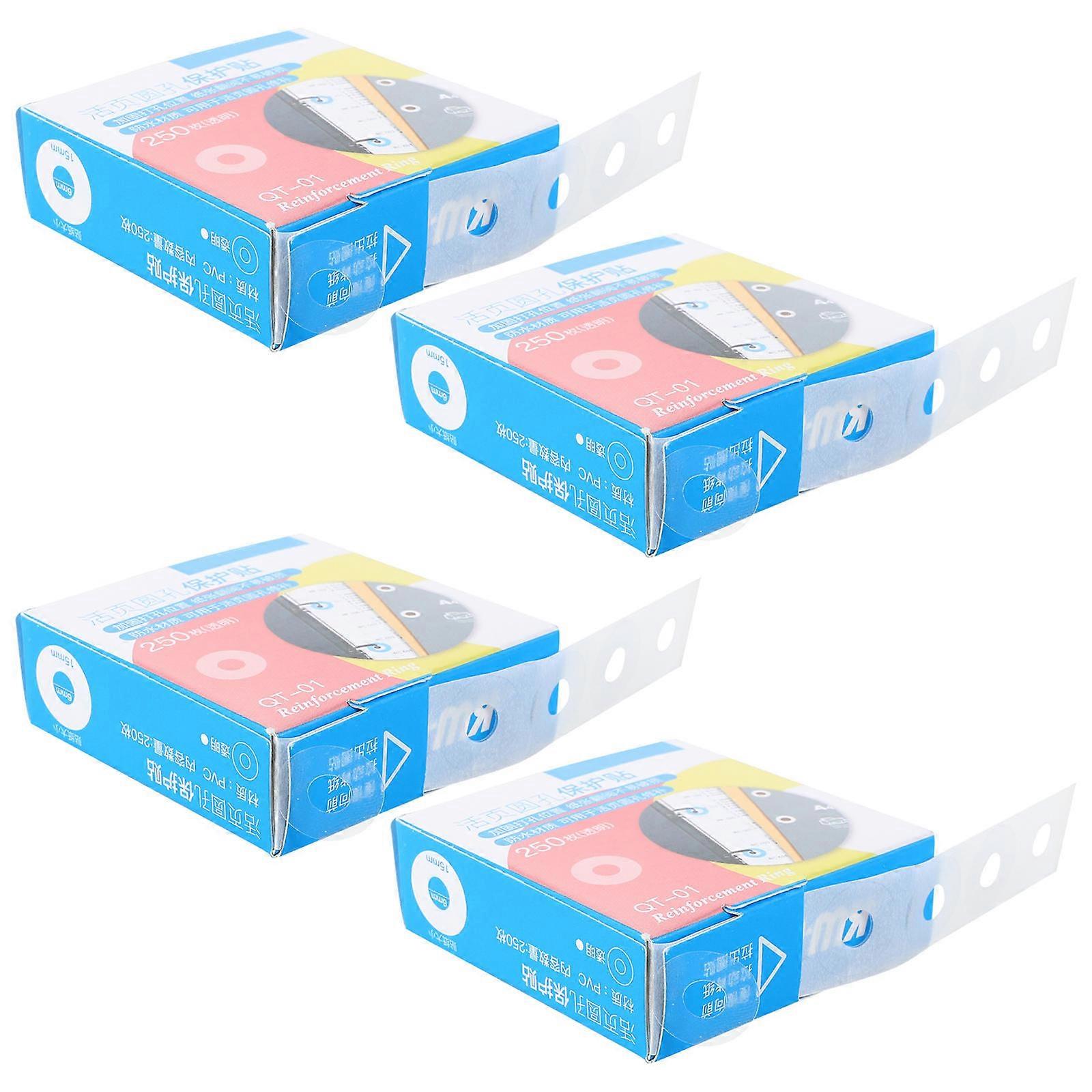 Self Adhesive Hole Punch Repair Stickers 4 Packs Invisible Waterproof For Home Office School Usage