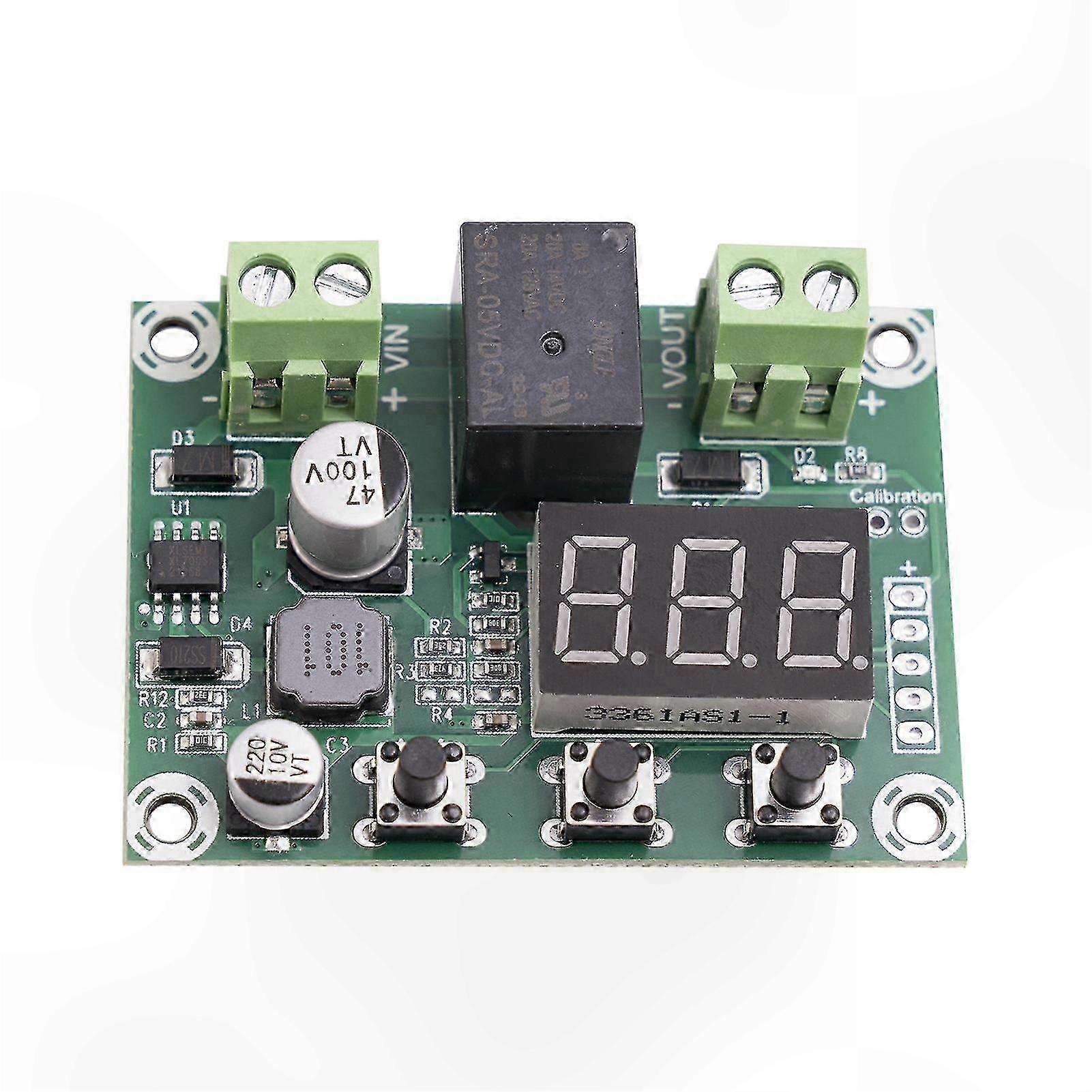 Voltage Protector Module High Stability Precise Multifunction LED Display Easy to Setup Multipurpose Automatic Under-Voltage Protection Board Module