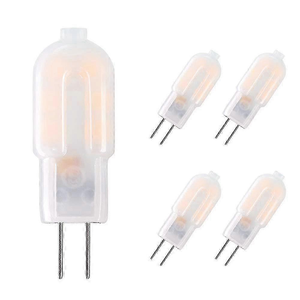 5 Pack G4 Led Light Bulbs, Warm White 2w 12v Ac Dc 3000k, No Flicker, 360 Beam Angle, 2w Equivalent 2025