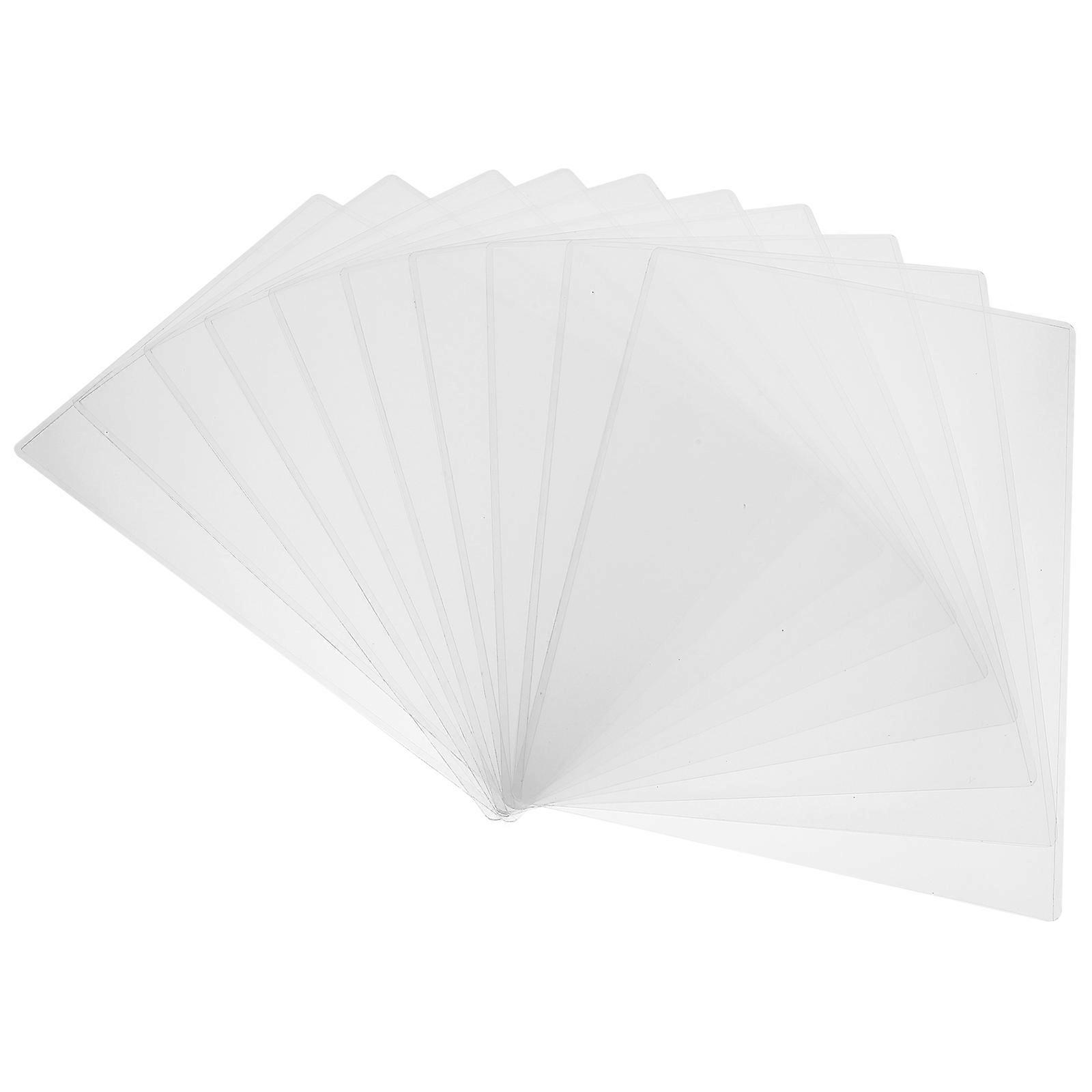 PVC Document Organizers 10Pcs Clear File Sleeves Essential For Safeguarding Papers Photos During Travel And In The Office