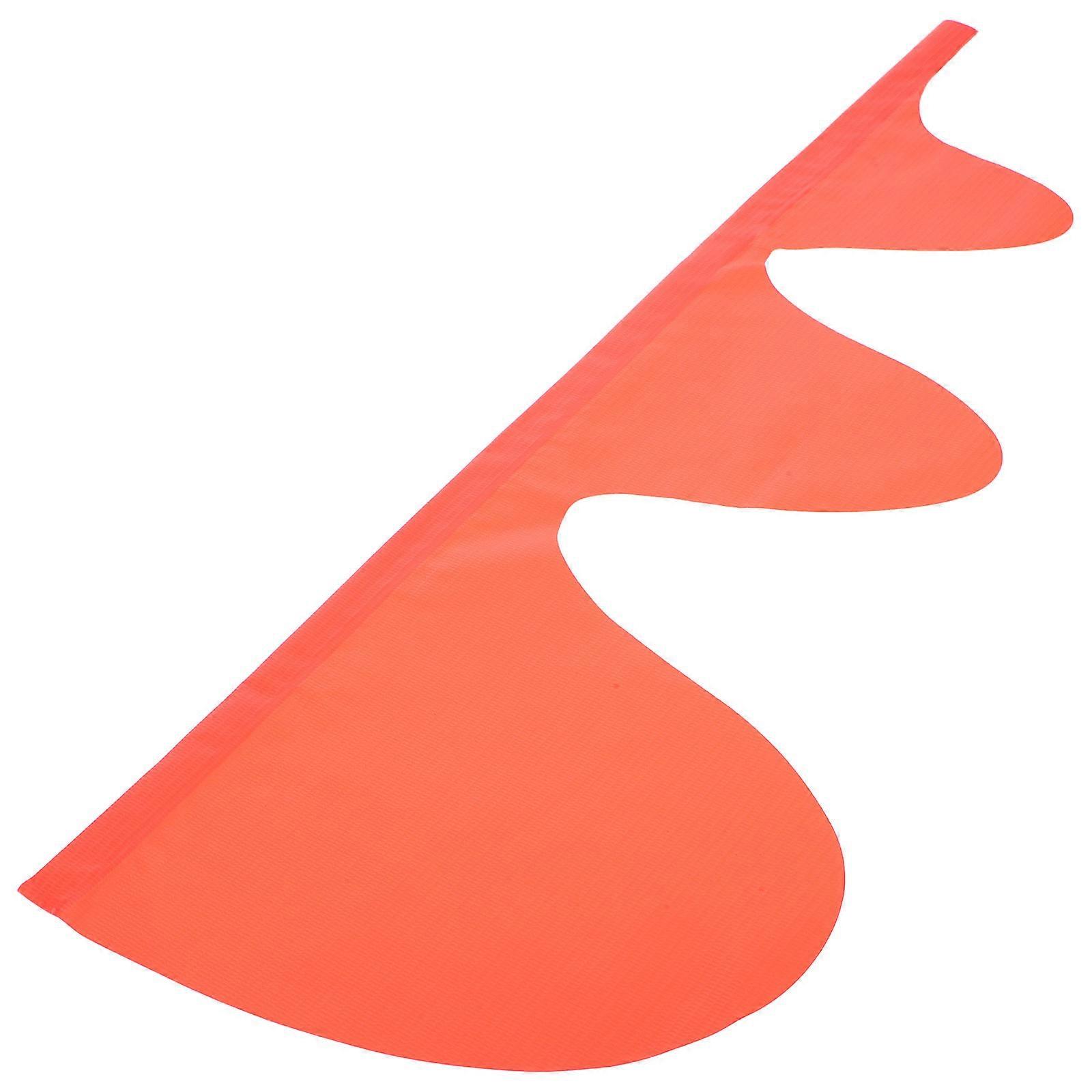 Bike Safety Flag Orange Weatherproof Design for Enhanced Visibility Universal Fit for Bicycles Mobility Scooters and Water Replacement for Continuous