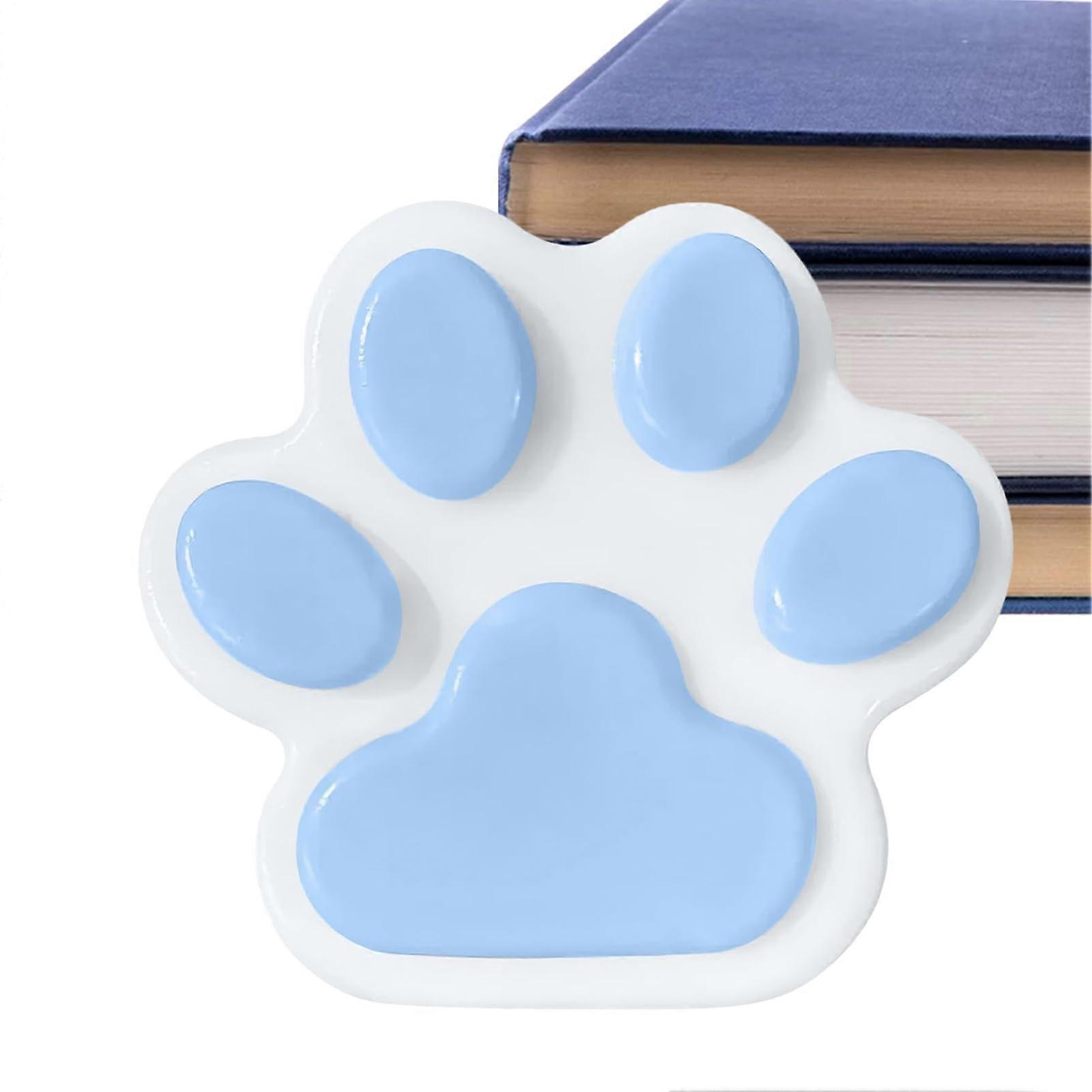 Toy Squishy Paw 14x14 cm Cute Soft Cat Paws Soft Big Cat Paws Sensory Toy Compact and Portable AntiStress Toy for Adults and Kids Blue