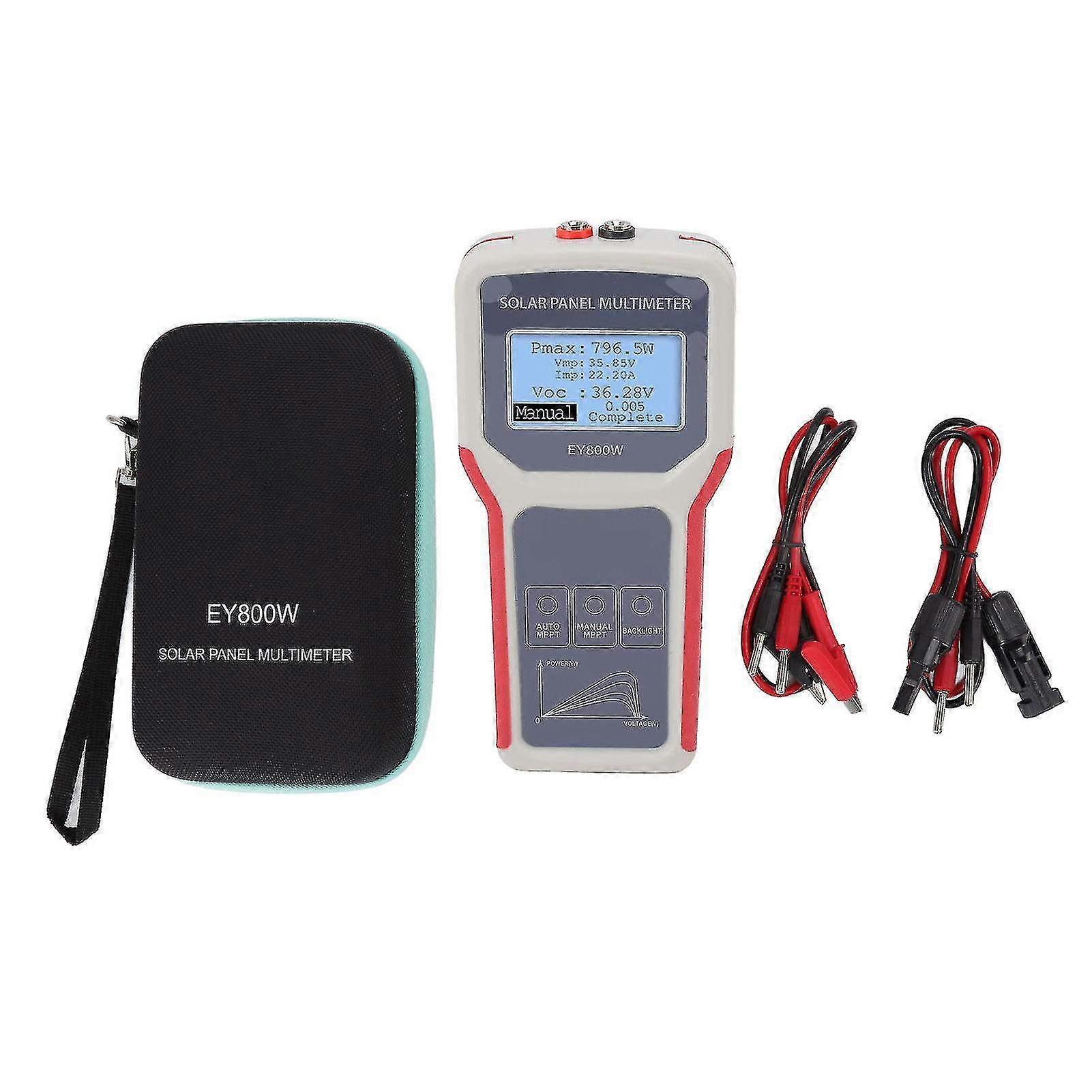 Multifunctional LCD MPPT Solar Panel Tester & Multimeter - Photovoltaic Panel Measurement Tool for Efficiency Testing