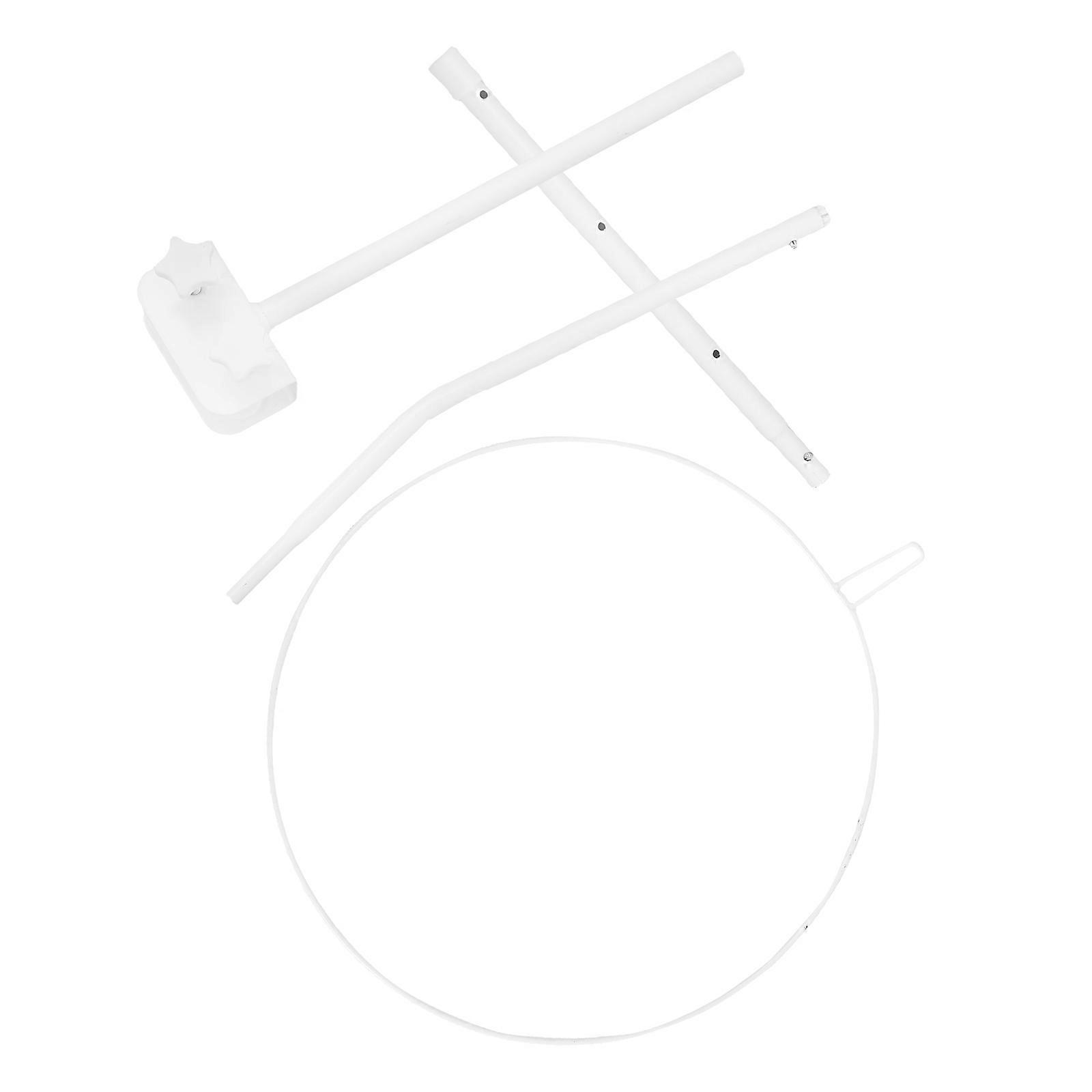 Cot Canopy Bracket Support Net For Room Bed White Stainless Steel 1Pack