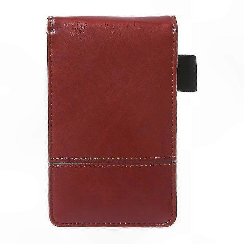 Leather Notebook Cover with Calculator and Planner Features for Business Use
