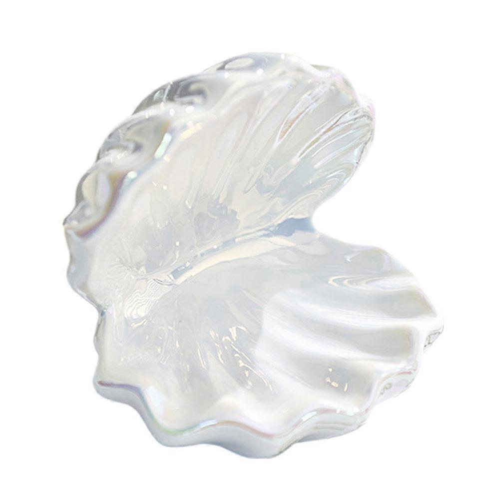 Shell Shape Ceramic Jewelry Tray, White Shell Trinket Dish Ceramic Earring