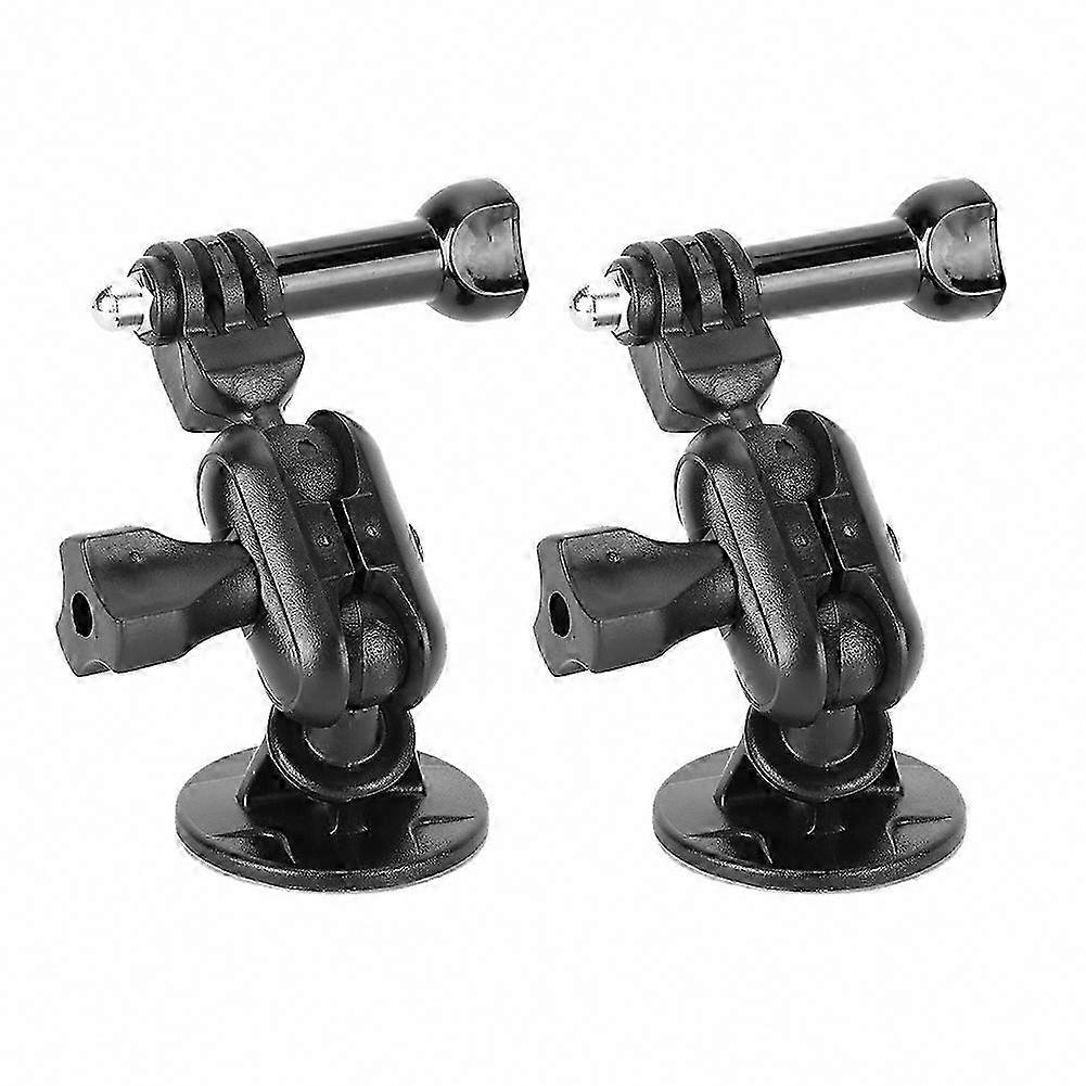 2pcs Universal 360 Degree Adjustable Dash Camera Mount Bracket with Suction Cup for Dashboard Recorder