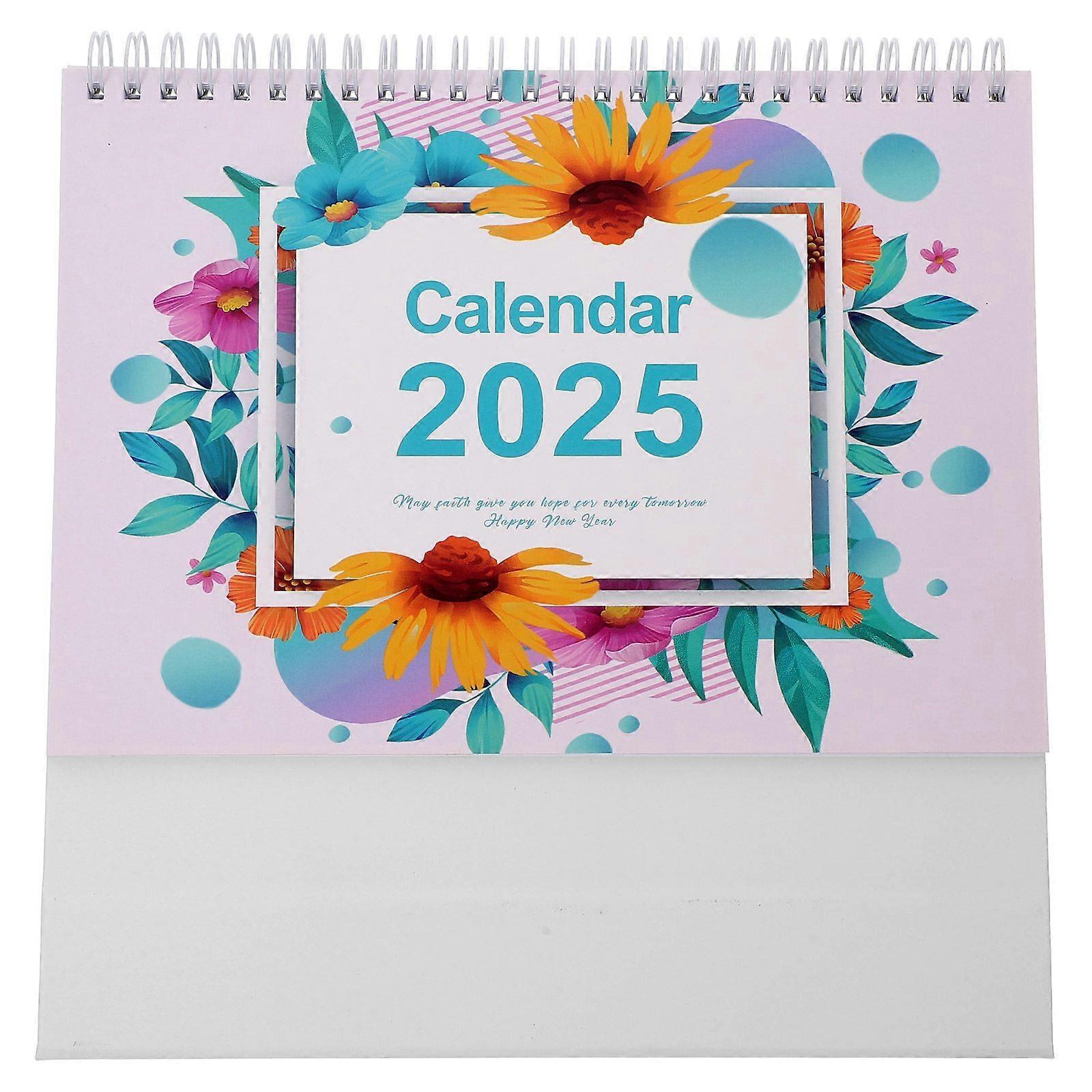 Monthly Calendar 2025 Desk Calendar Spiral Calendar Standing Flip Calendar Desk Calendar Flip Small Monthly Calendar Desk Calendar (2025.01-2025.12)